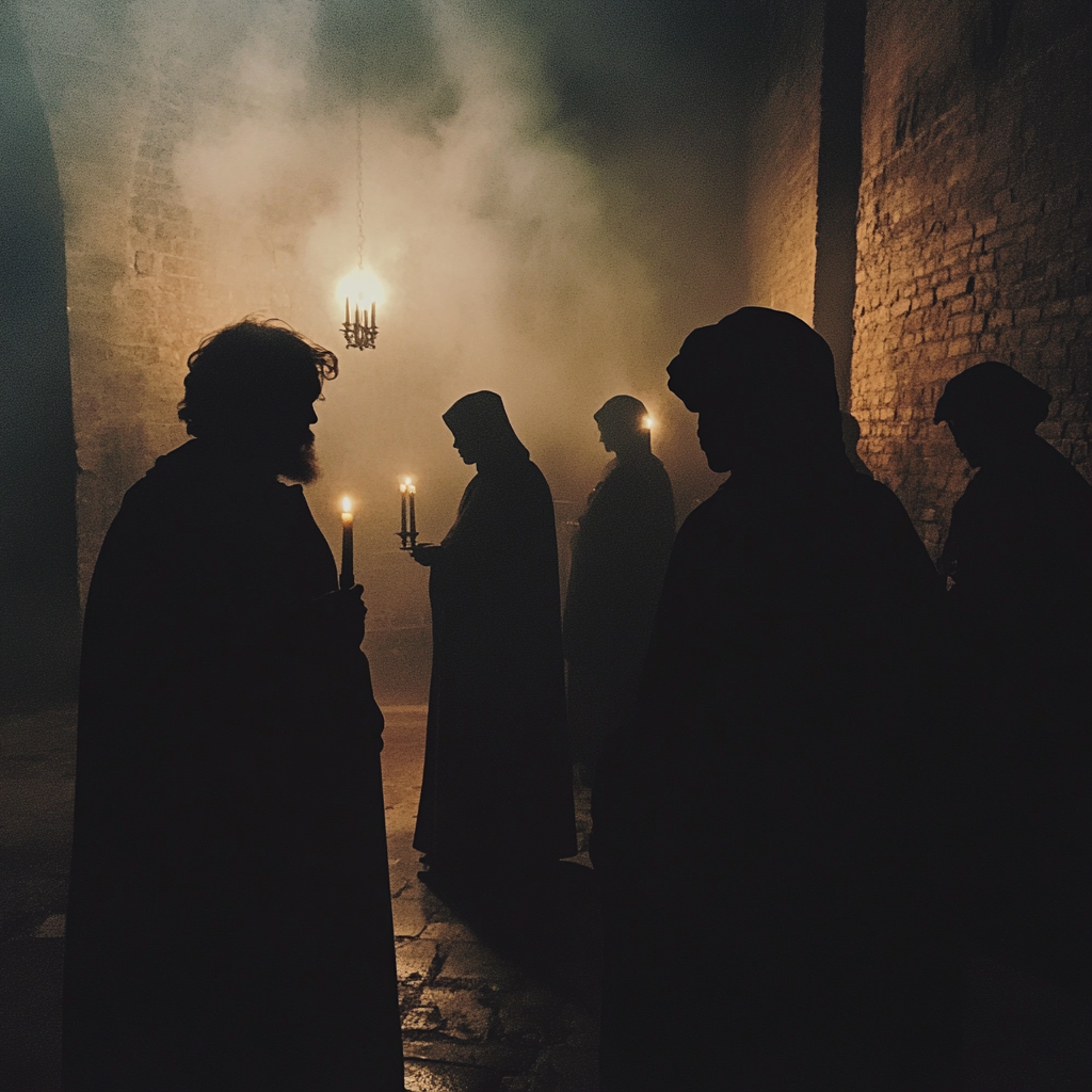 A group of people in robes | Source: Midjourney