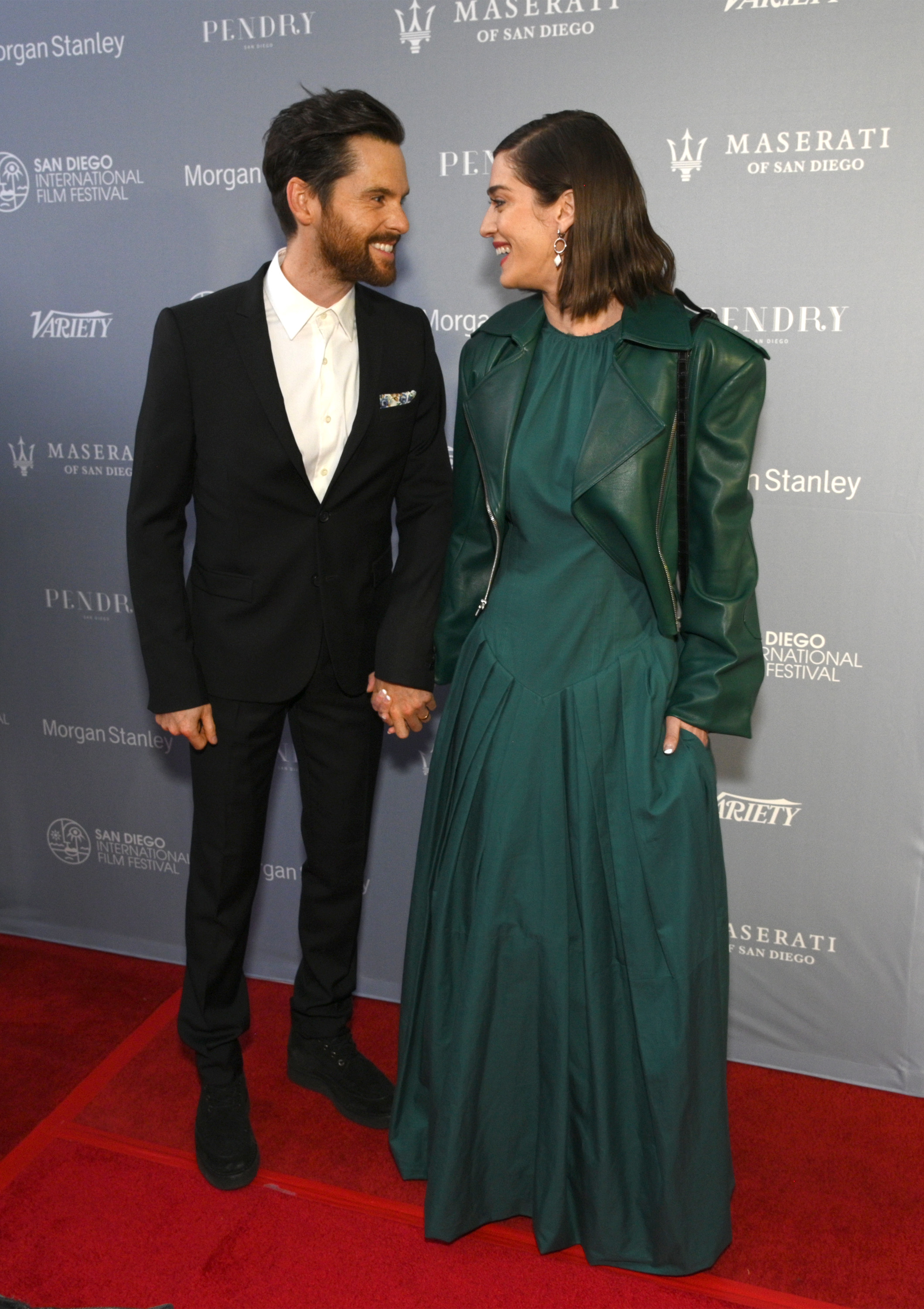 Tom Riley and Lizzy Caplan during the San Diego International Film Festival at Pendry San Diego on October 18, 2019, in San Diego, California. | Source: Getty Images