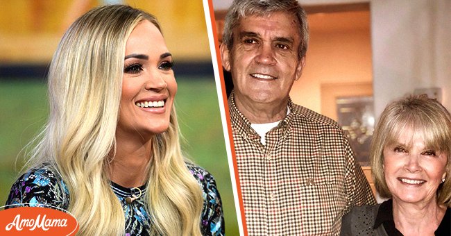 Carrie Underwood on Today Season 69 on March 3, 2020 [left], Steve Underwood and Carole Underwood on their 50th anniversary on April 21, 2018 [right] | Photo: Getty Images, Instagram.com/carrieunderwood