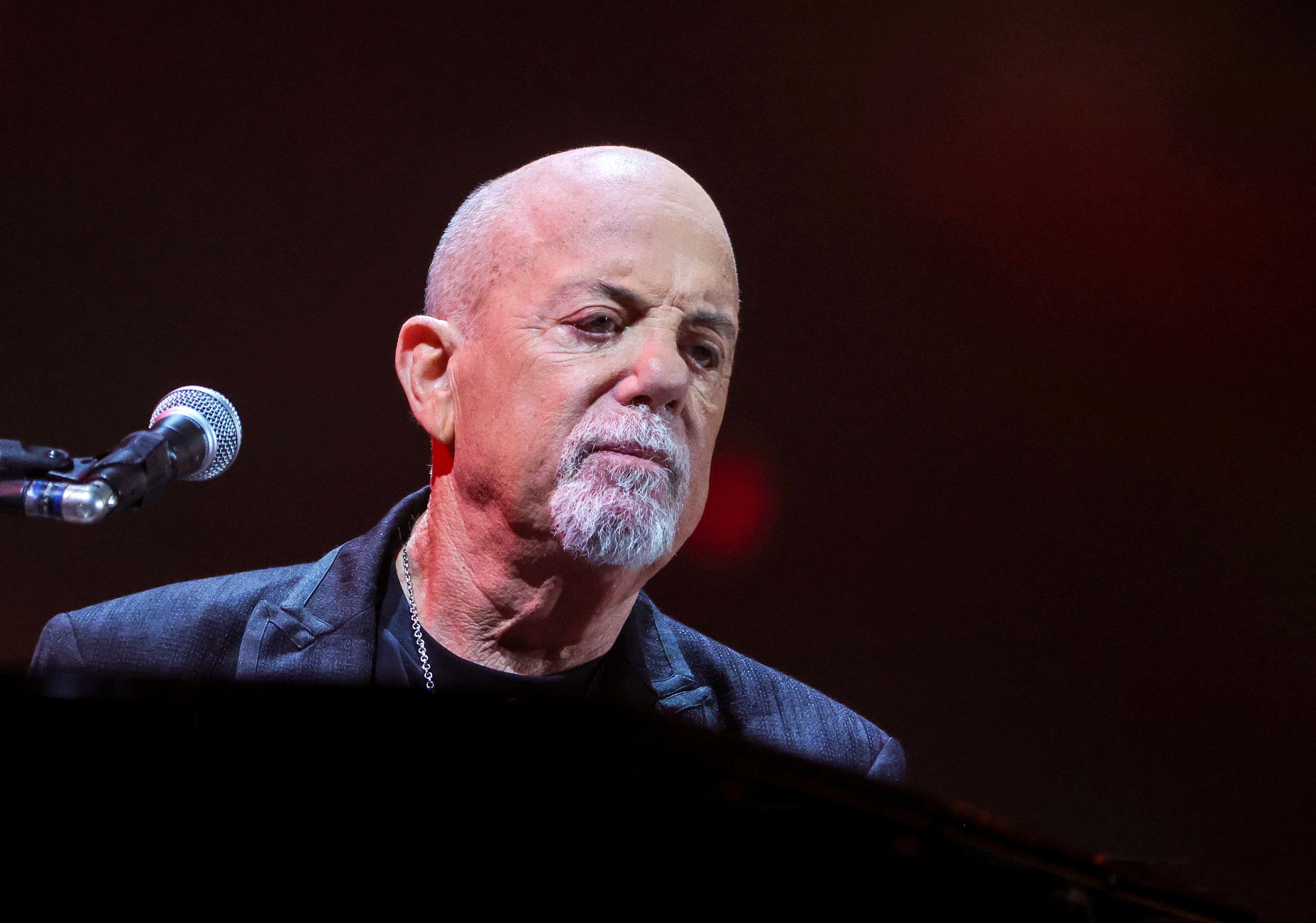 Billy Joel performs at Allegiant Stadium during his one-night-only show with Sting in Las Vegas on November 9, 2024 | Source: Getty Images
