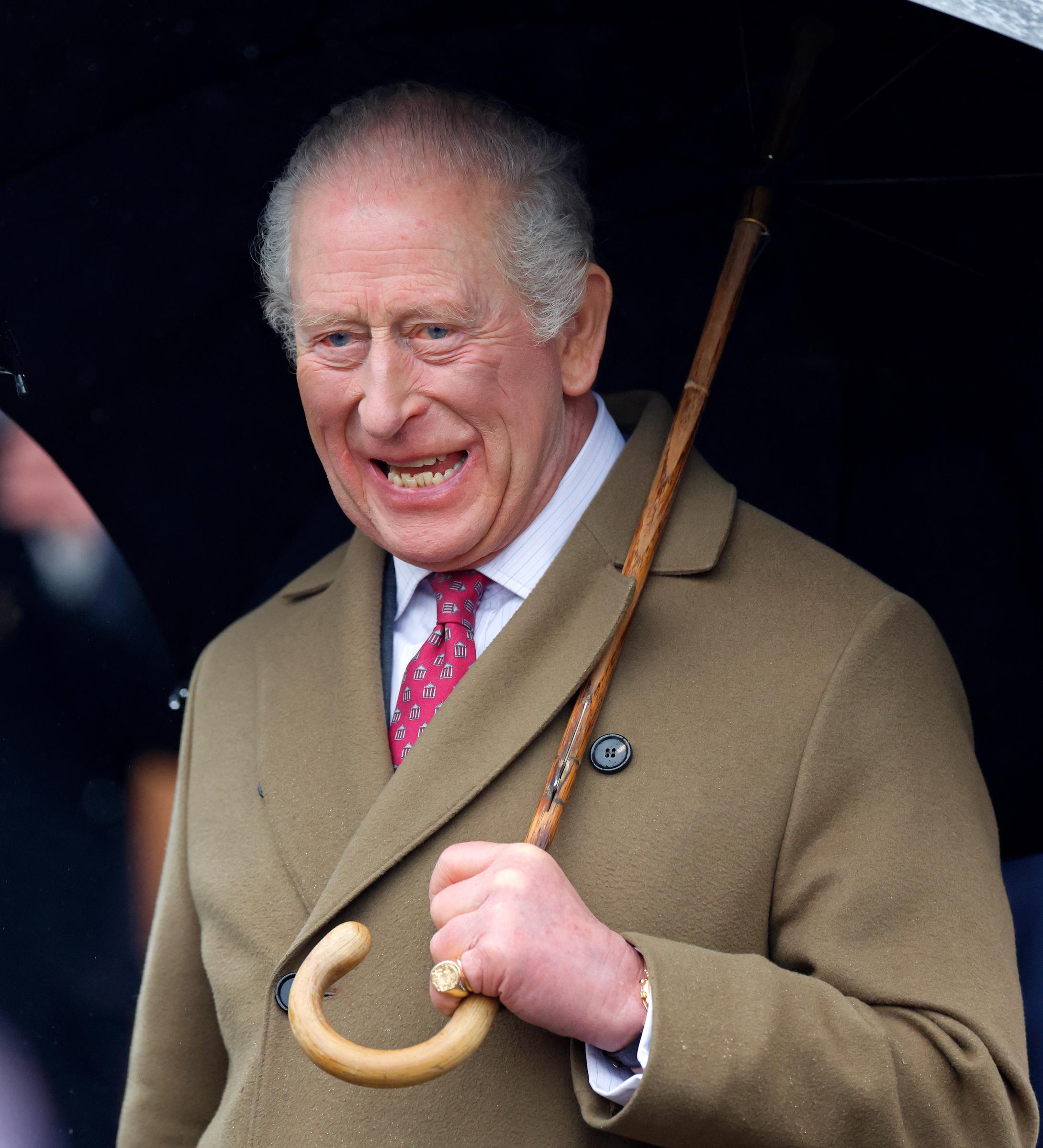 King Charles III meeting members of the public during a walkabout on February 5, 2026 in Dedham, Essex, England. | Source: Getty Images