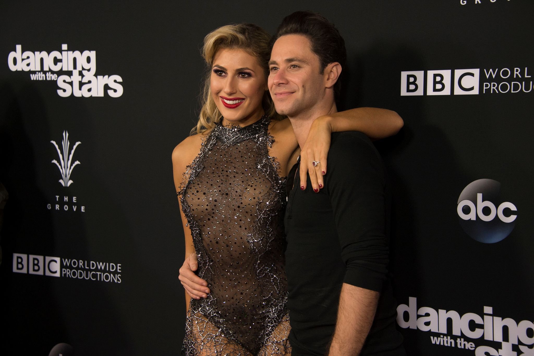 "Dancing With the Stars" pro-dancers Sasha Faber and Emma Slater at the "24-Hour Fusion Challenge" | Source: Getty Images