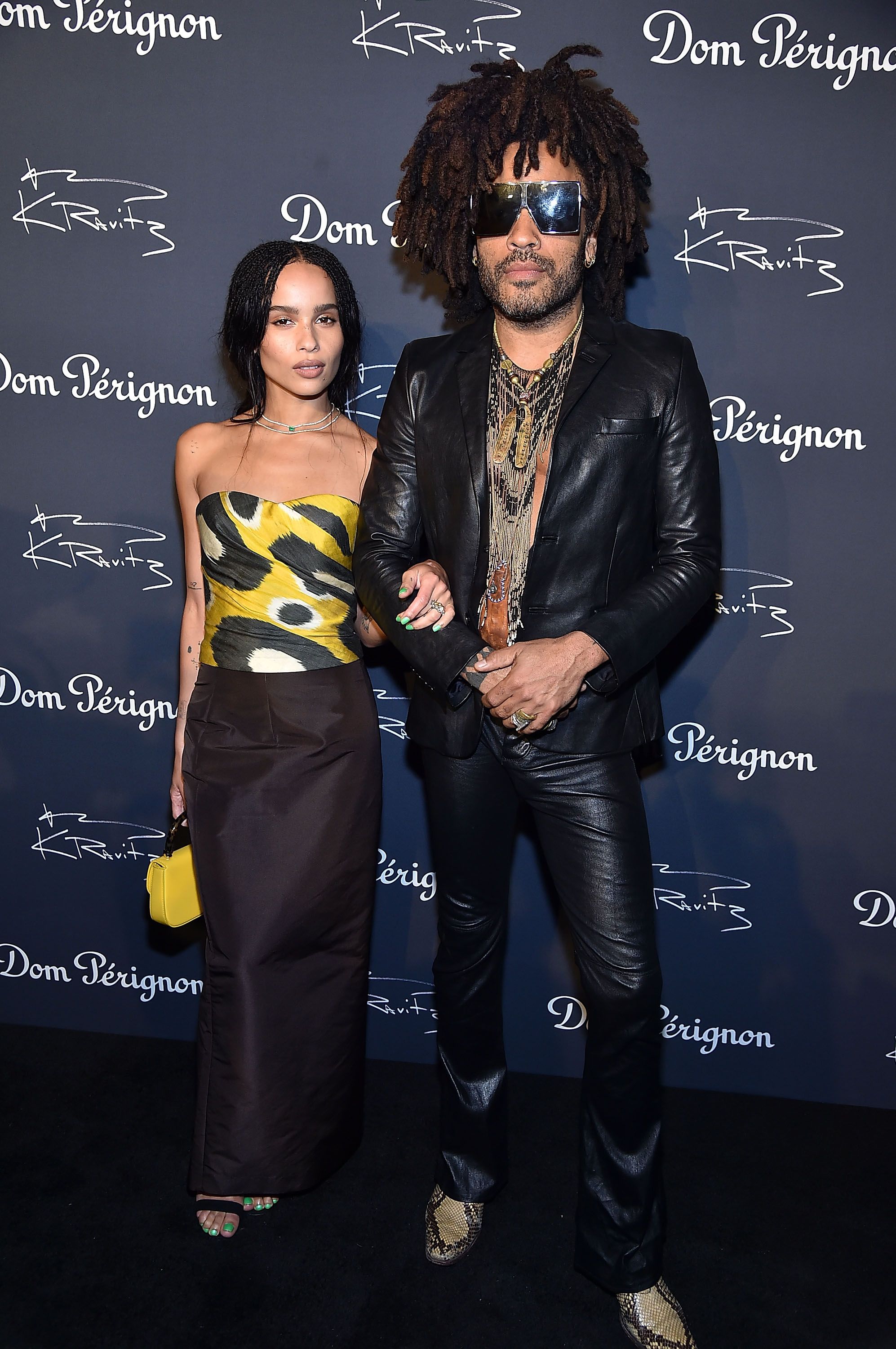Zoë and Lenny Kravitz at the Dom Perignon & Lenny Kravitz: "Assemblage" Exhibition at Skylight Modern on September 28, 2018, in New York City | Photo: Theo Wargo/Getty Images