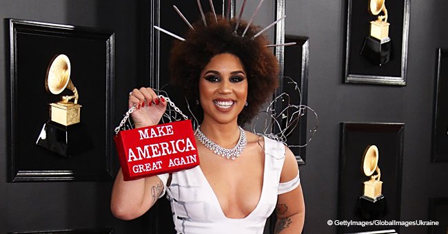 'He’s not racist at all': Joy Villa defends Trump after her 'build the wall' dress went viral