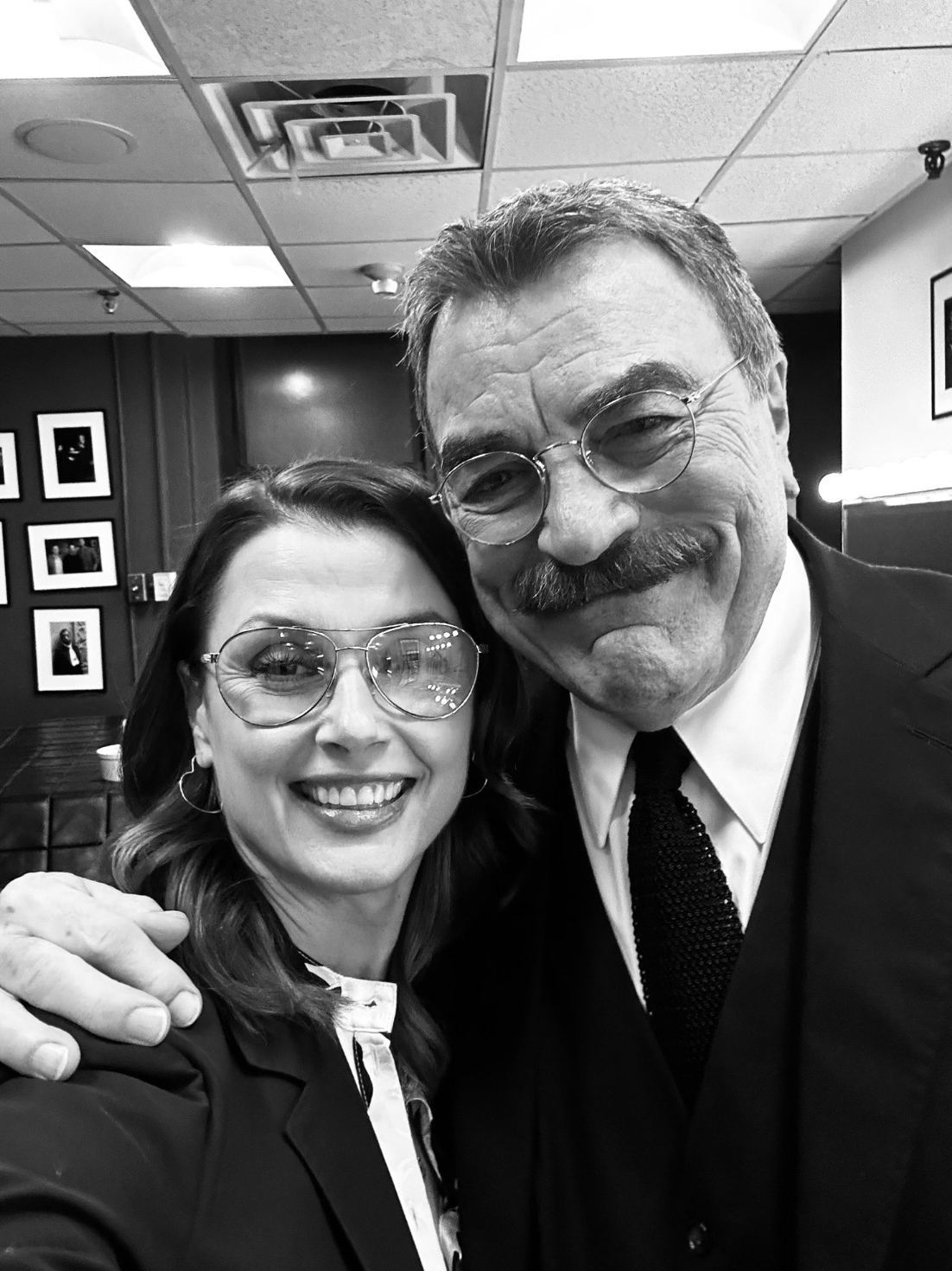 Bridget Moynahan and Tom Selleck from a post dated January 29, 2025. | Source: X/Bridget Moynahan