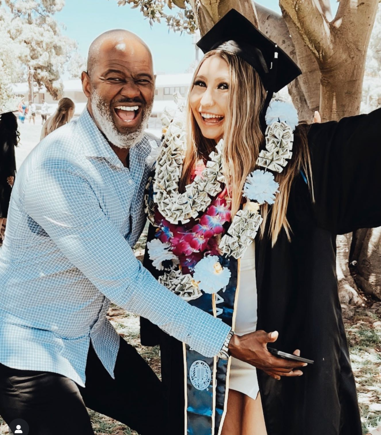Brian McKnight celebrates Julia McPhee's graduation ceremony with her, from a post dated June 19, 2021. | Source: Instagram/brianmcknight23