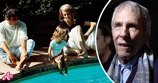 Angie Dickinson, Burt Bacharach, and their daughter Lea Nikki by a pool | Photo: Getty Images