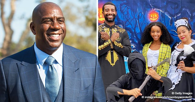 Check Out Magic Johnson's Eldest Son Andre & Family as They Pose in ...