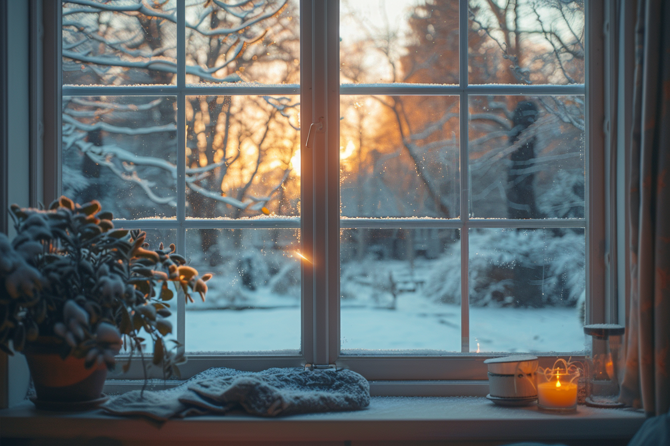 Window view of snowy day | Source: Midjourney