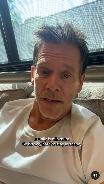 Kevin Bacon joking about the "gym" he had on the set of a past project, posted on May 29, 2024 | Source: Instagram/kevinbacon