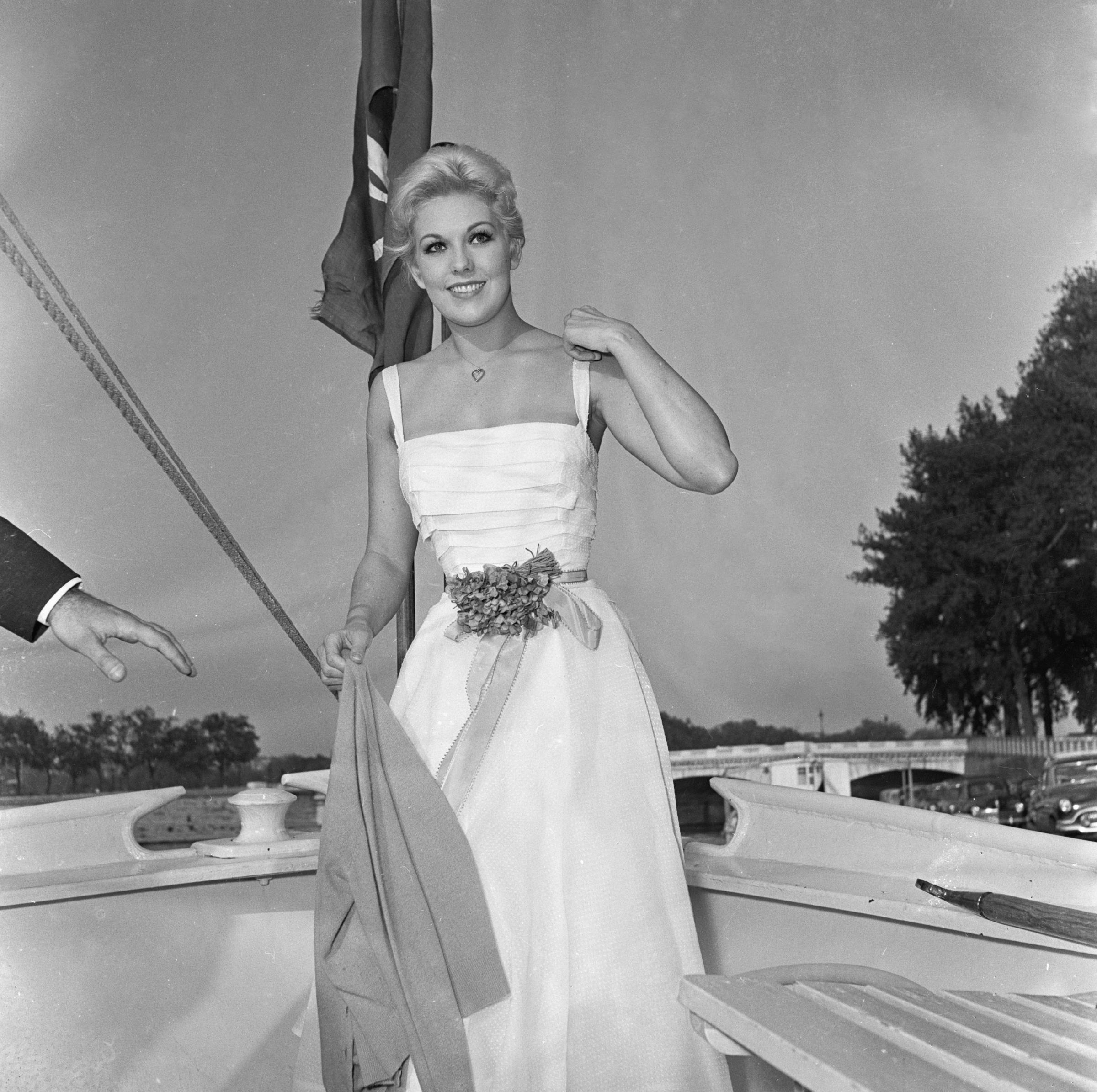 Kim Novak photographed in Paris, France, in 1957. | Source: Getty Images