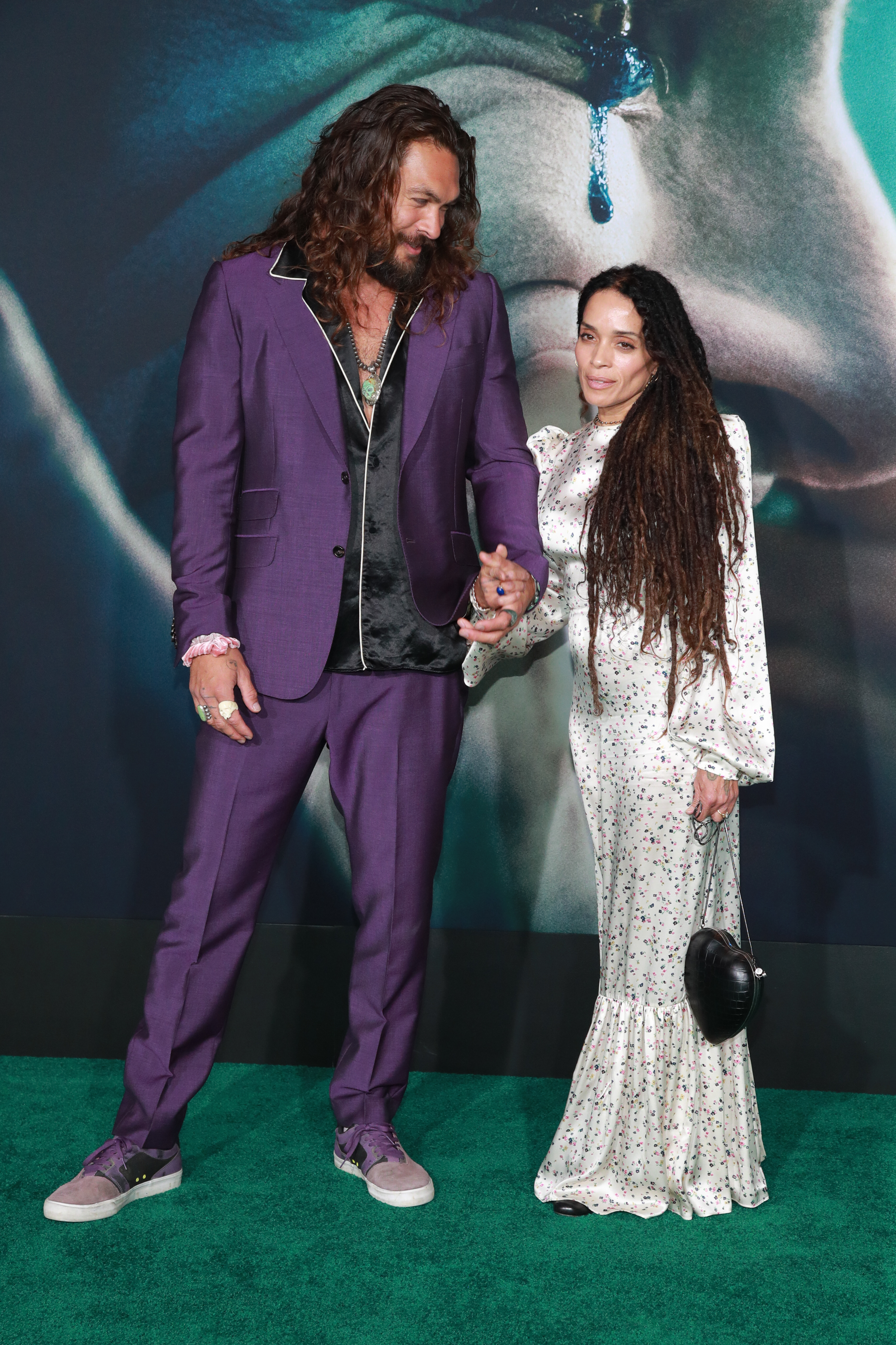 Jason Momoa and Lisa Bonet at the premiere of "Joker" in Hollywood, California on September 28, 2019 | Source: Getty Images