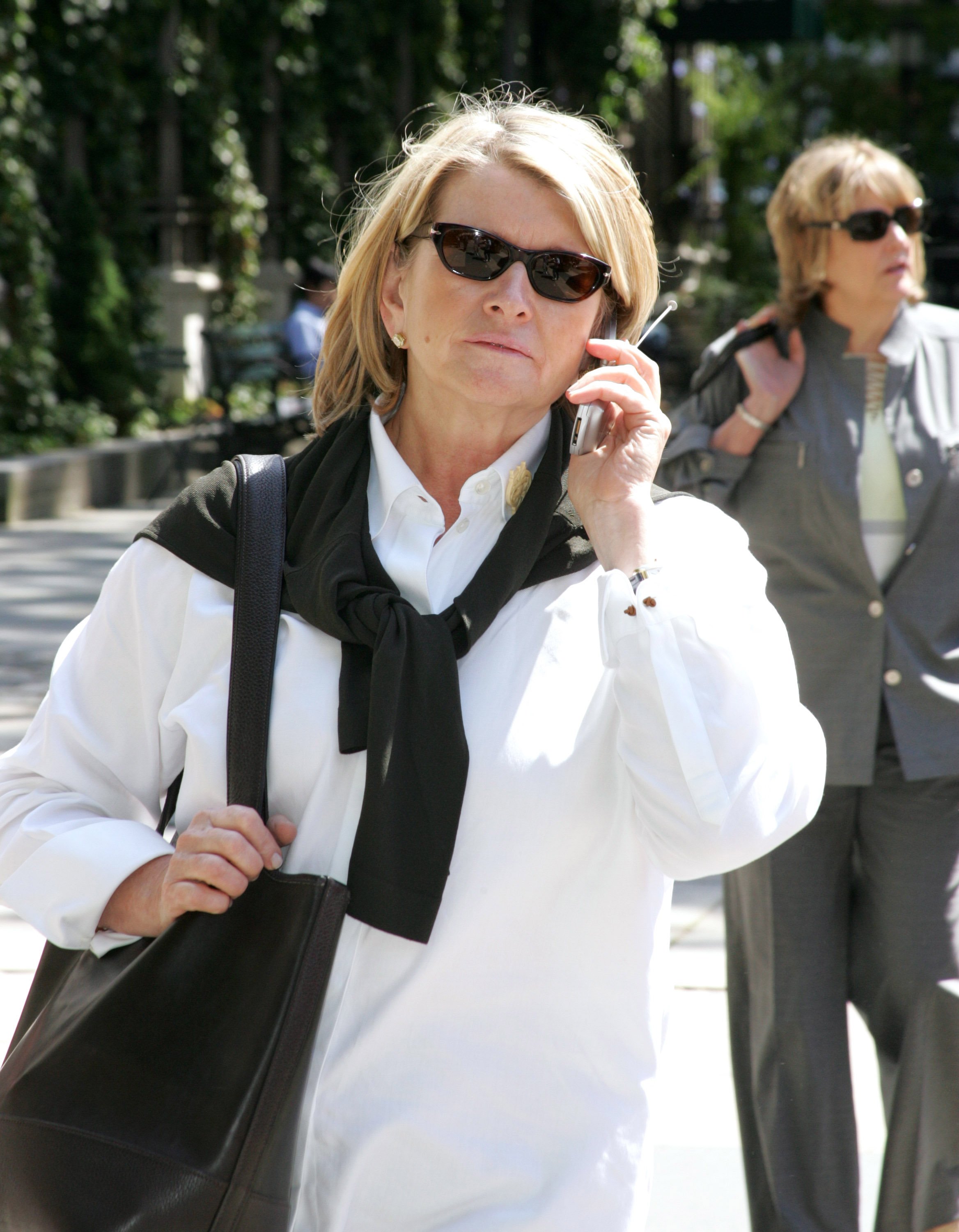 Martha Stewart was Sighted in New York City on June 2, 2004, Outside ILO and the Bryant Park Hotel in New York City. | Source: Getty Images