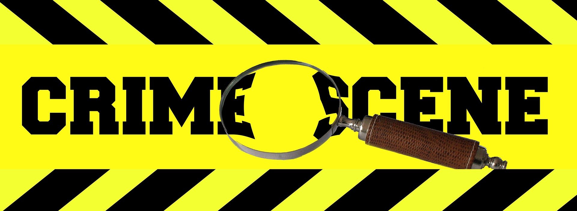 Pictured - A crime scene tape and a magnifying glass | Source: Pixabay 