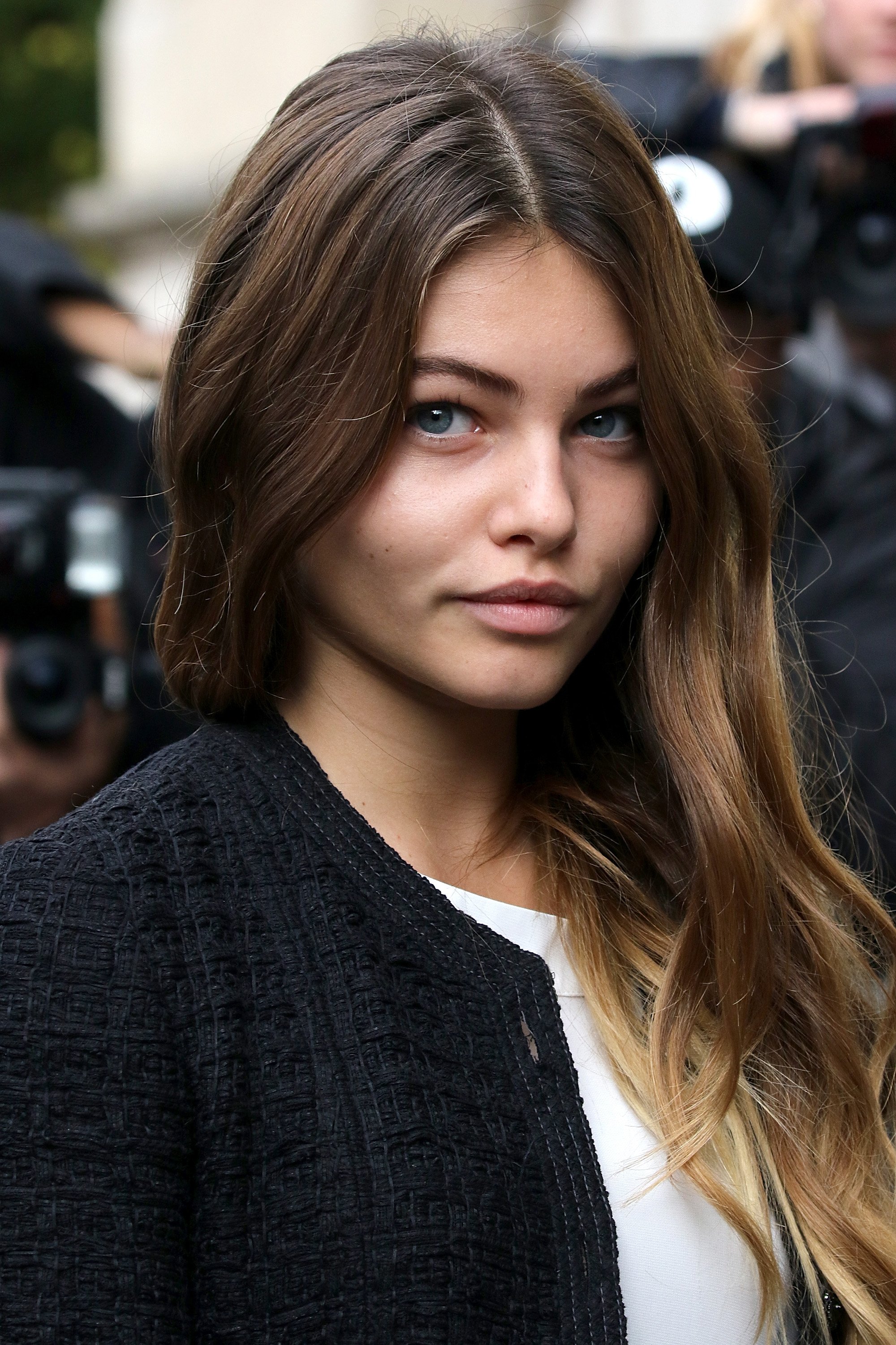 Thylane Blondeau at the Chanel during the Paris Fashion Week 2016. | Source: Getty Images
