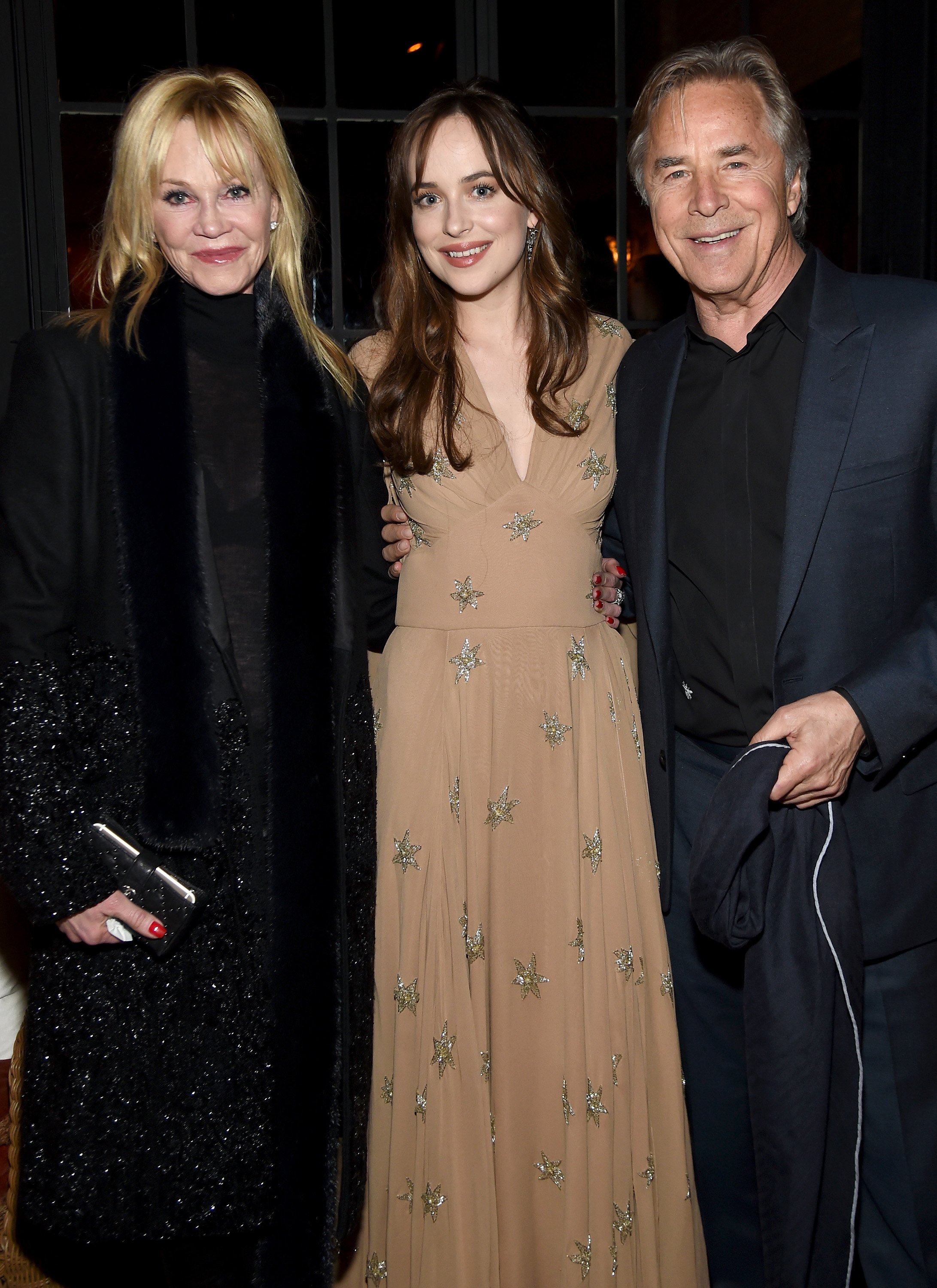 Melanie Griffith, Dakota Johnson, and Don Johnson attend an after party in New York City on February 3, 2016 | Photo: Getty Images
