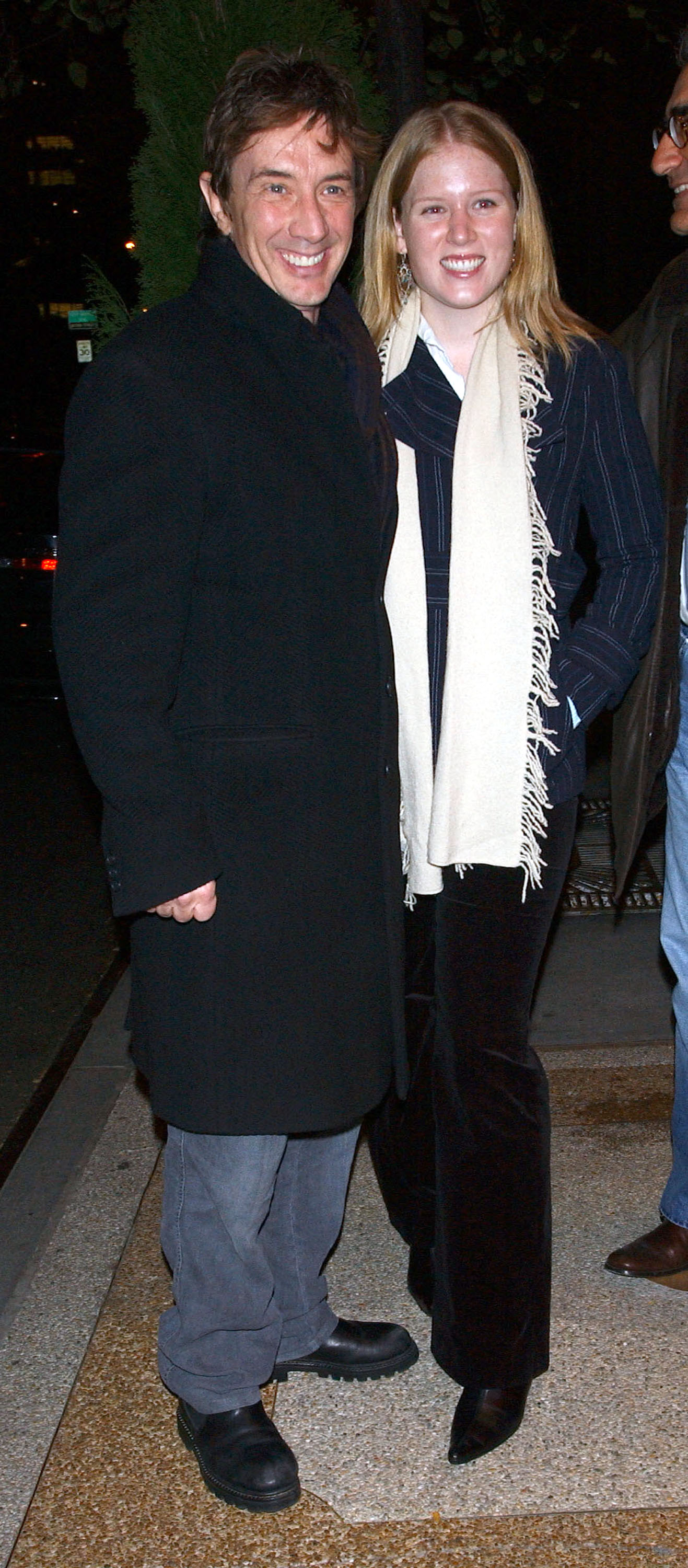 Martin Short and his daughter Katherine leave a Midtown hotel November 11, 2005, in New York City. | Source: Getty Images