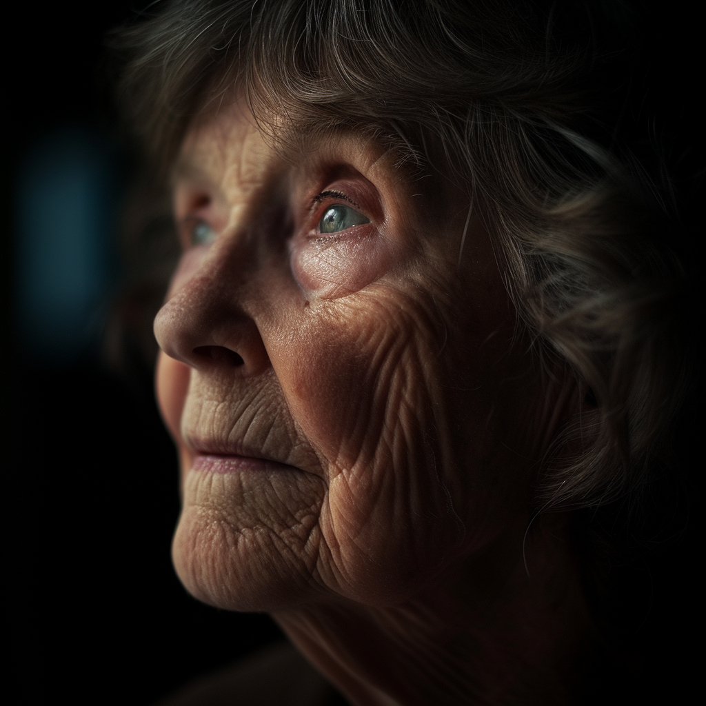 A sad old woman | Source: Midjourney