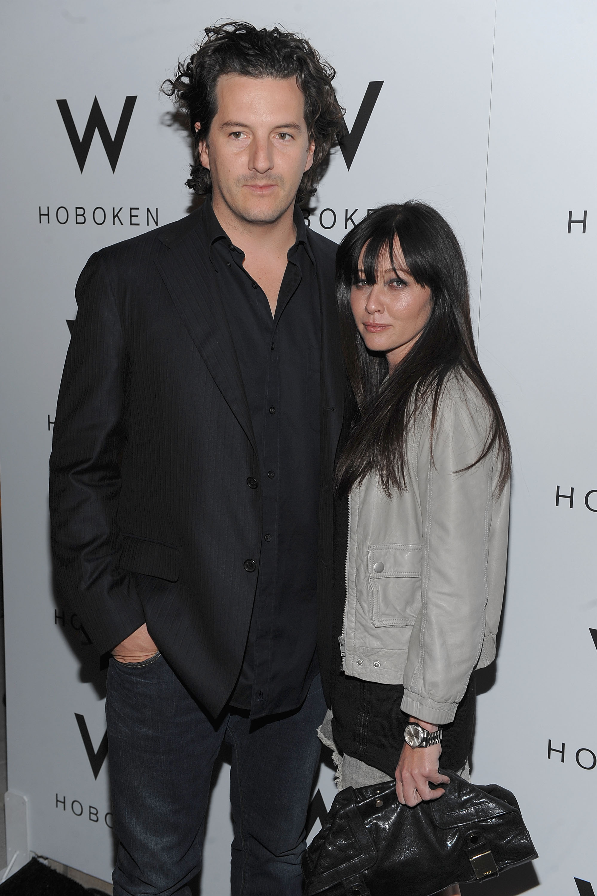 Shannen Doherty and Kurt Iswarienko attend the grand opening celebration of W Hoboken in New York City on April 23, 2009 | Source: Getty Images