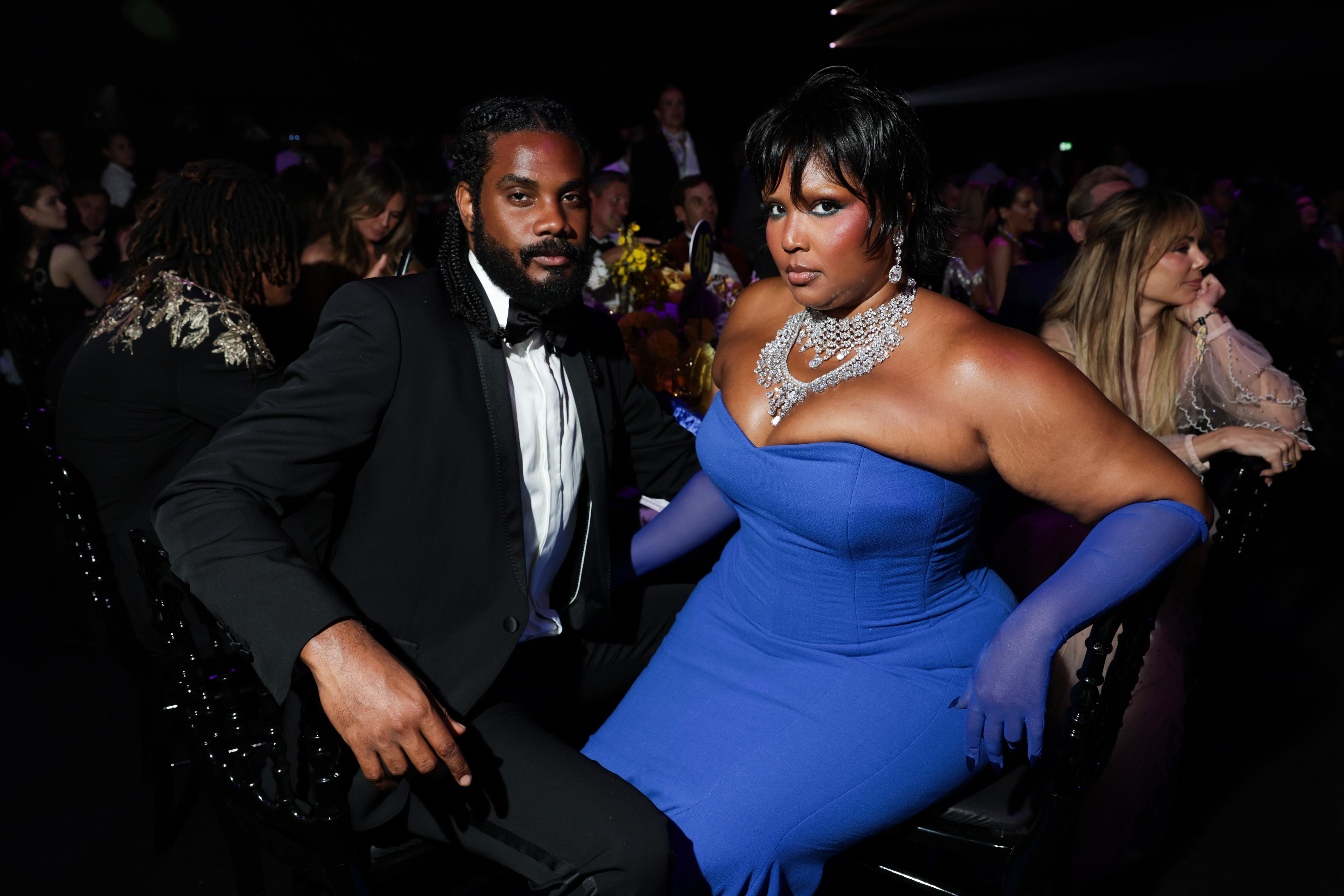 Myke Wright and Lizzo attend the amfAR Gala Cannes presented by Chopard at Hotel du Cap-Eden-Roc on May 21, 2026, in Cap d'Antibes, France | Source: Getty Images