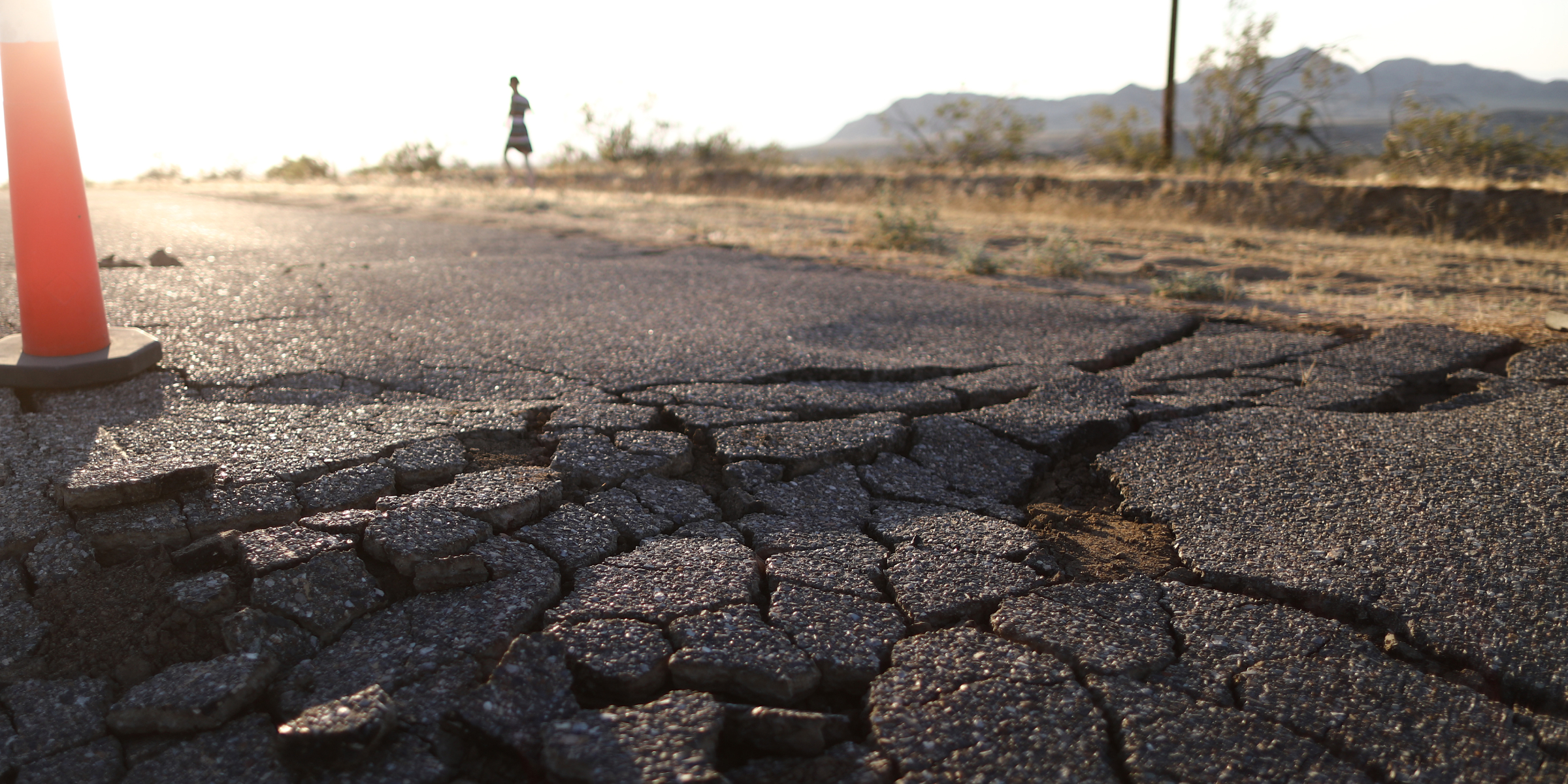 A damaged road | Source: Getty Images