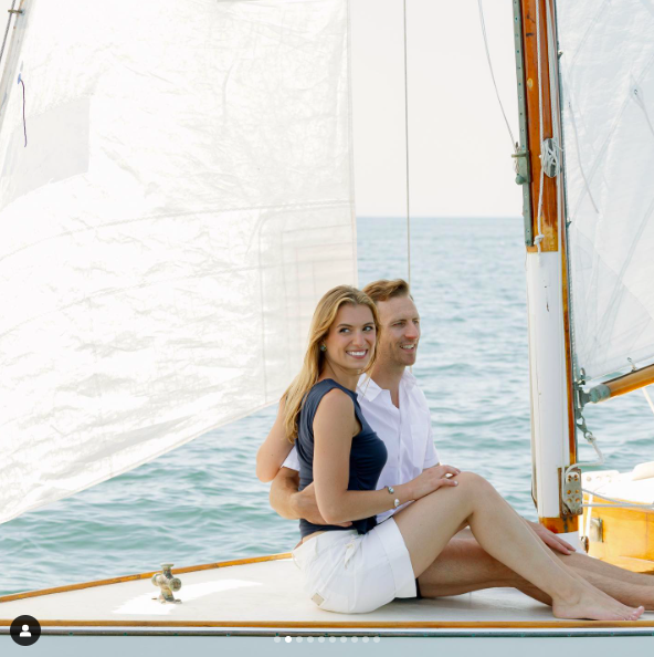 Mariah Kennedy Cuomo and Tellef Lundevall on a sailboat, posted on July 24, 2024 | Source: Instagram/mariahkennedycuomo