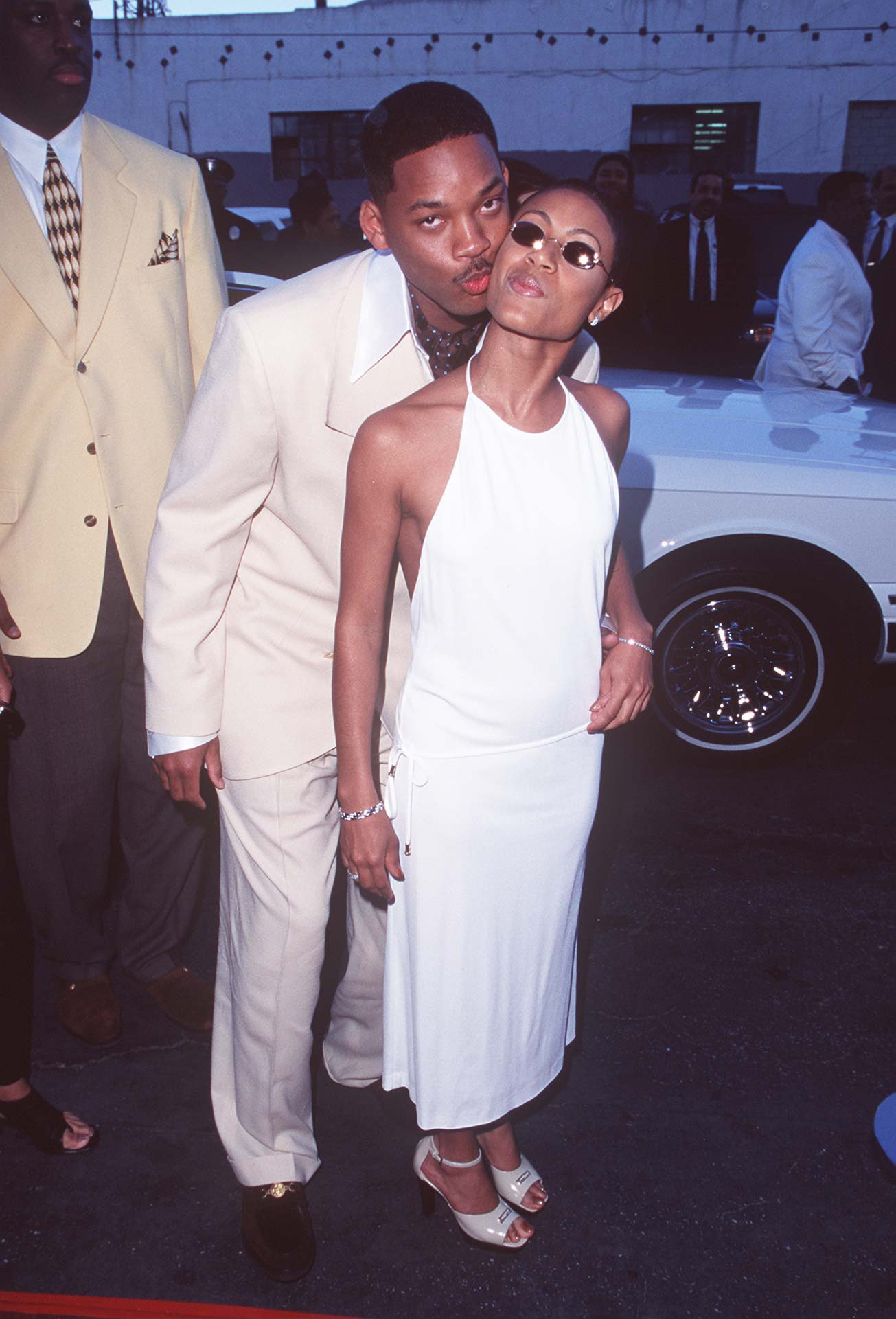 Will Smith & Jada Pinkett Smith during The 11th Annual Soul Train Music Awards at Shrine Auditorium in Los Angeles, California, United States. March 7, 1997 | Source: Getty Images 