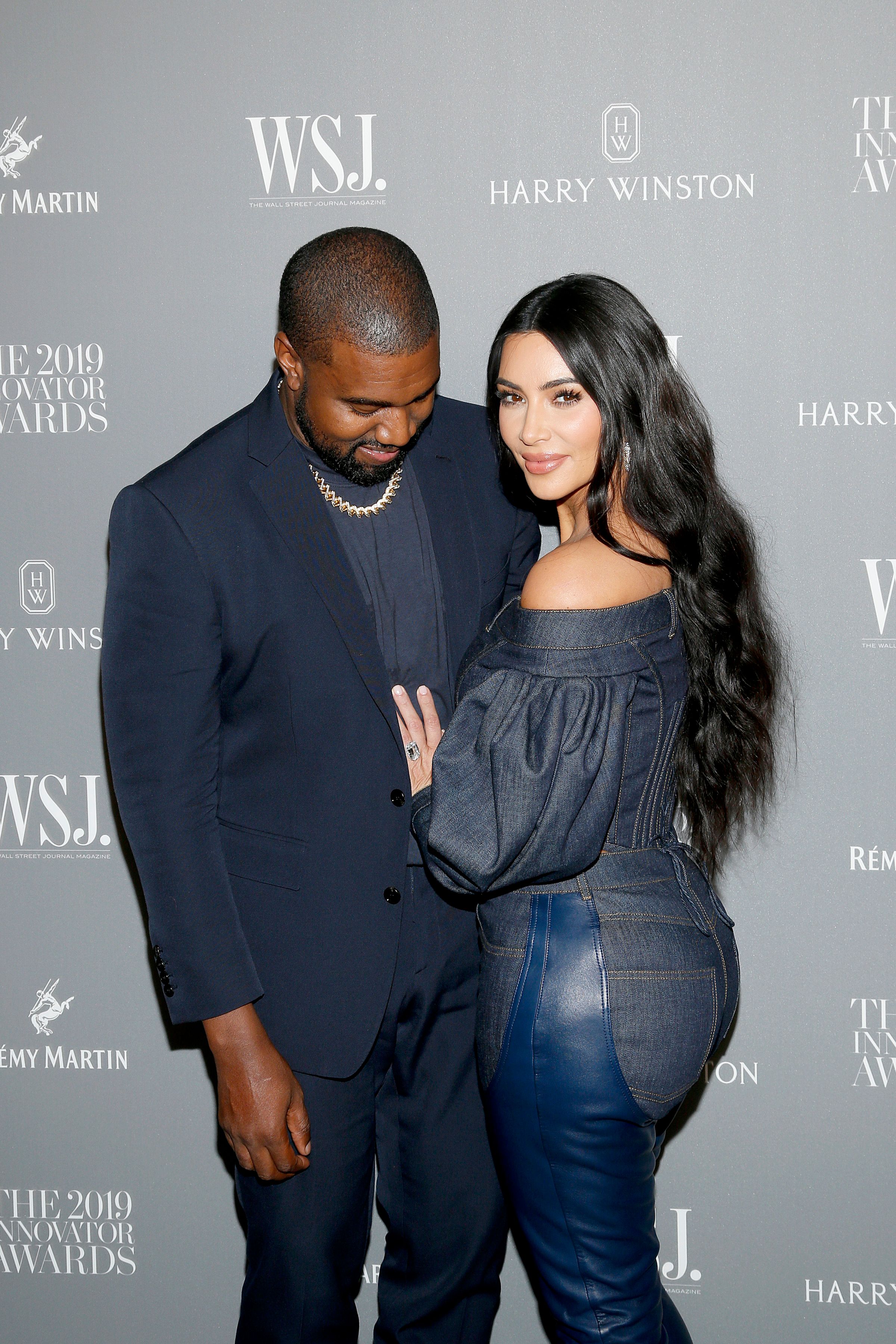 Kanye West and Kim Kardashian West at the WSJ. Magazine 2019 Innovator Awards on November 06, 2019 | Photo: Getty Images