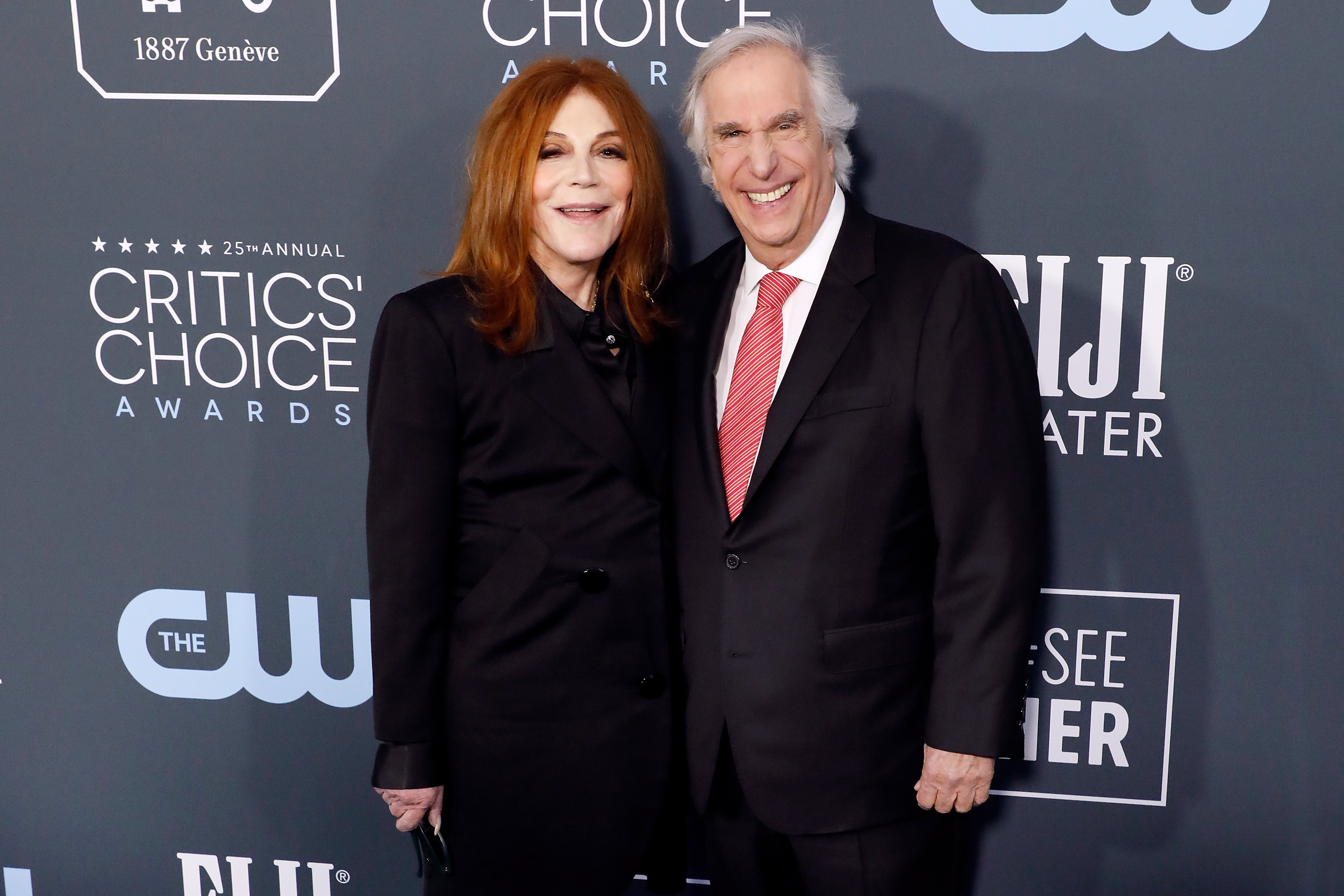Stacey Weitzman and Henry Winkler at the 25th Annual Critics' Choice Awards in Santa Monica, California on January 12, 2020 | Source: Getty Images