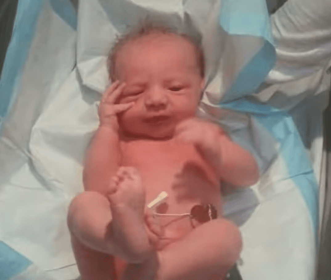 Rebecca Grace as a newborn.│Source: youtube.com/Inside Edition