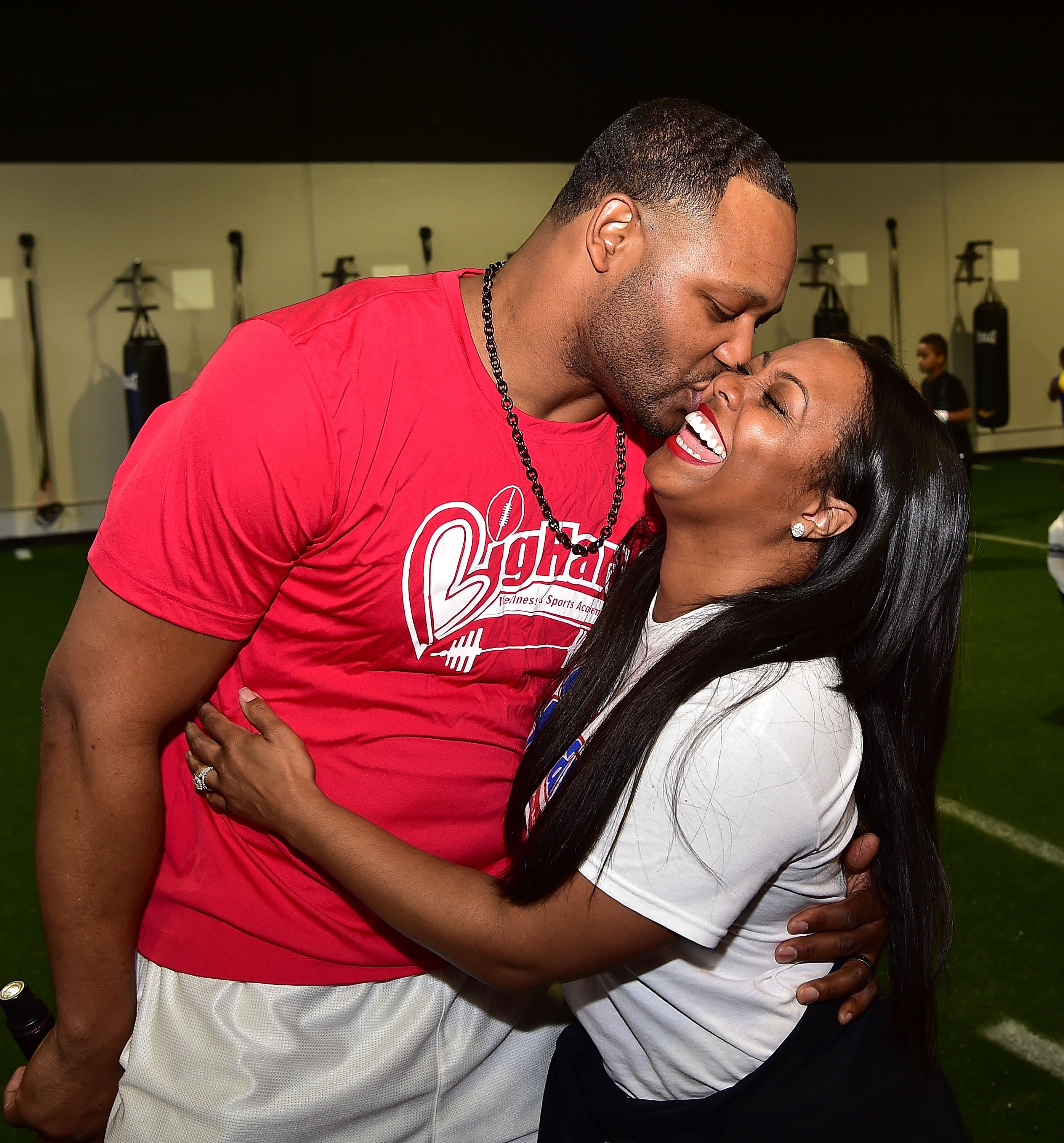 Ed Hartwell and Keshia Knight Pulliam attending the Big Hart Sports and Fitness Academy Grand Opening in Duluth | Source: Getty Images