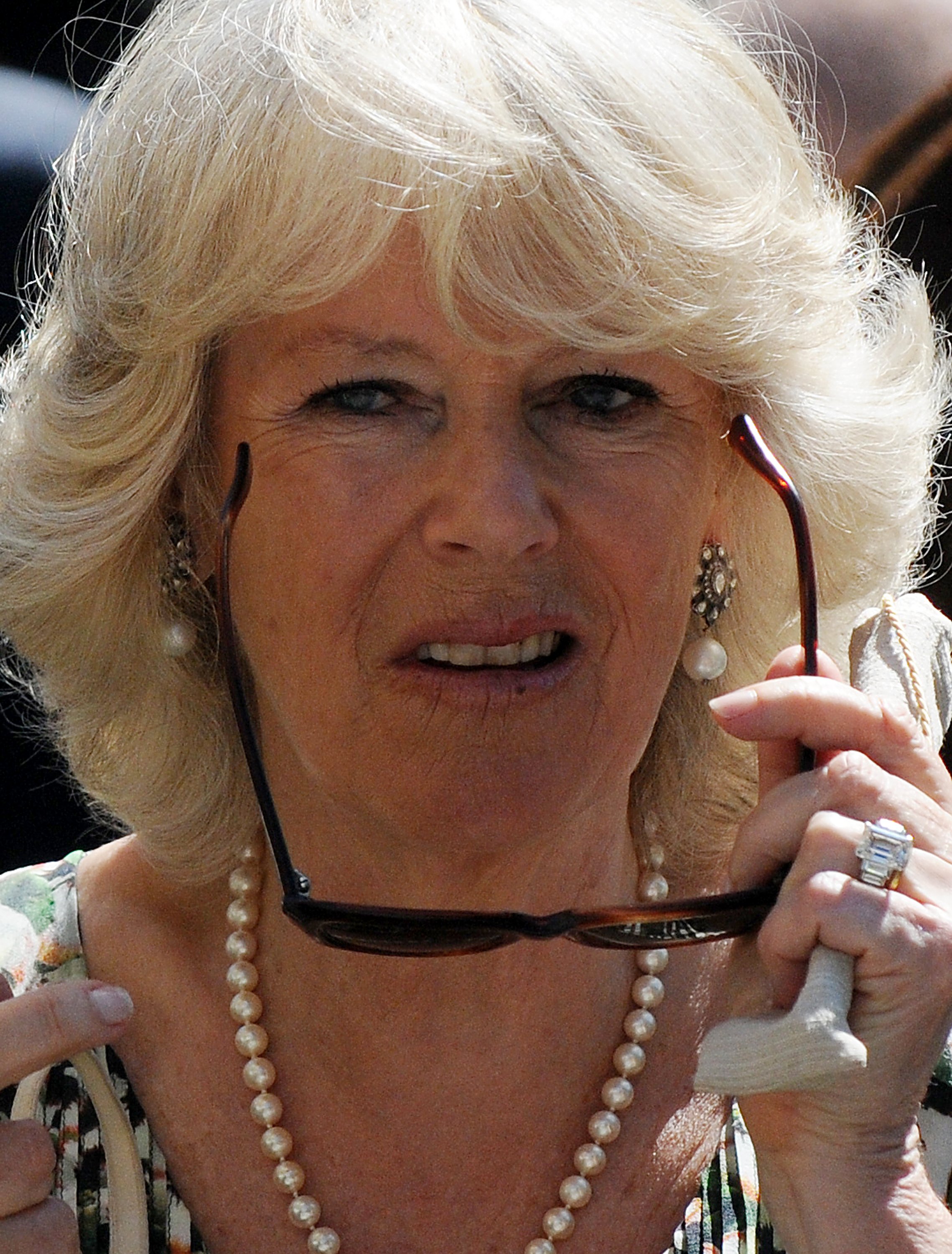 Duchess Camilla at her first official visit to Spain on April 1, 2011, in Sevilla. | Source: Getty Images