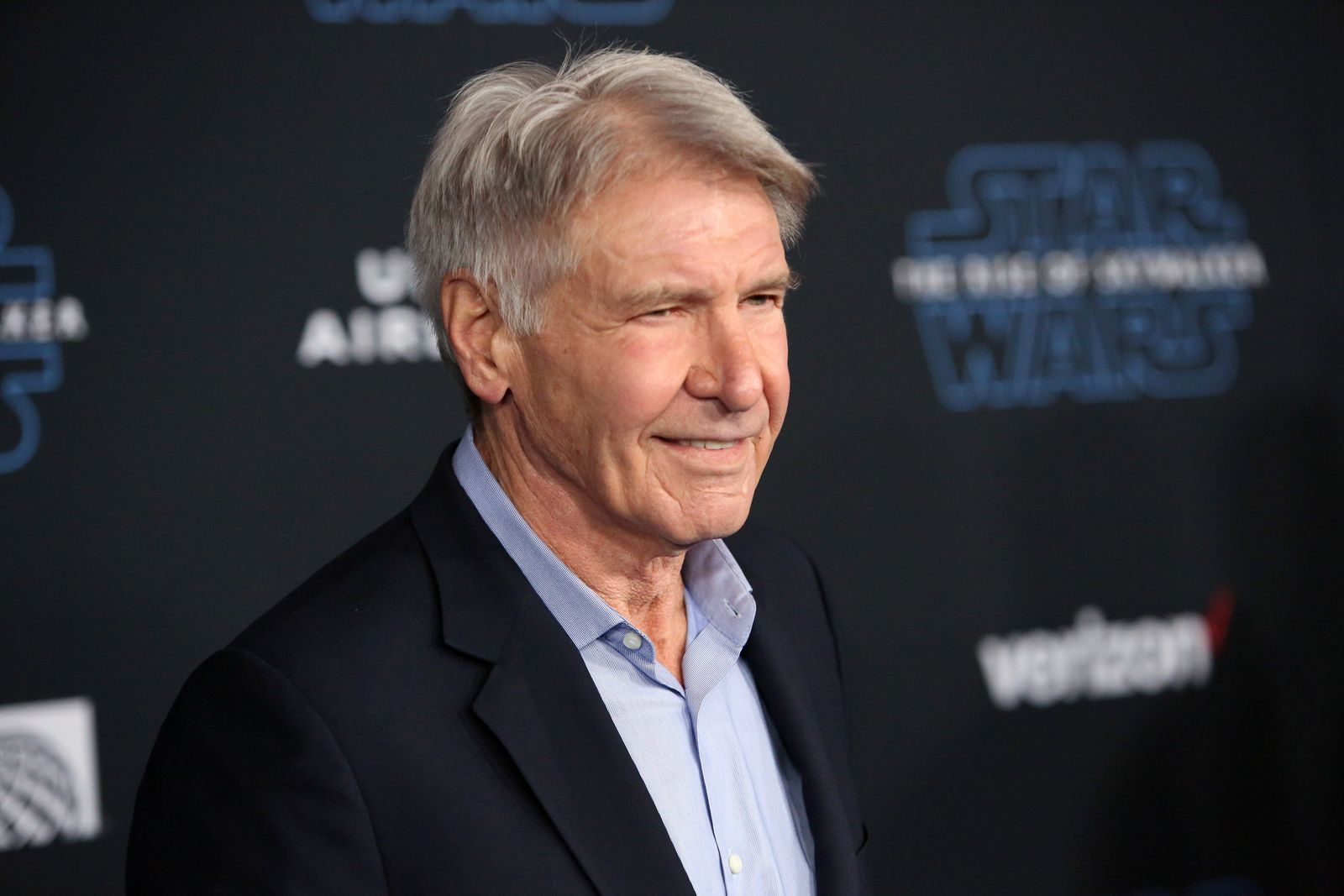 Harrison Ford en el estreno mundial de "Star Wars: Episodio IX" el 16 de diciembre de 2019 en Hollywood, California | Foto: Getty Images