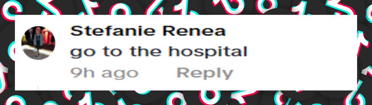 A netizen's comment about Brandi Glanville's "beauty hack," from a post dated August 3, 2025 | Source: TikTok/brandiglanvilleofficial