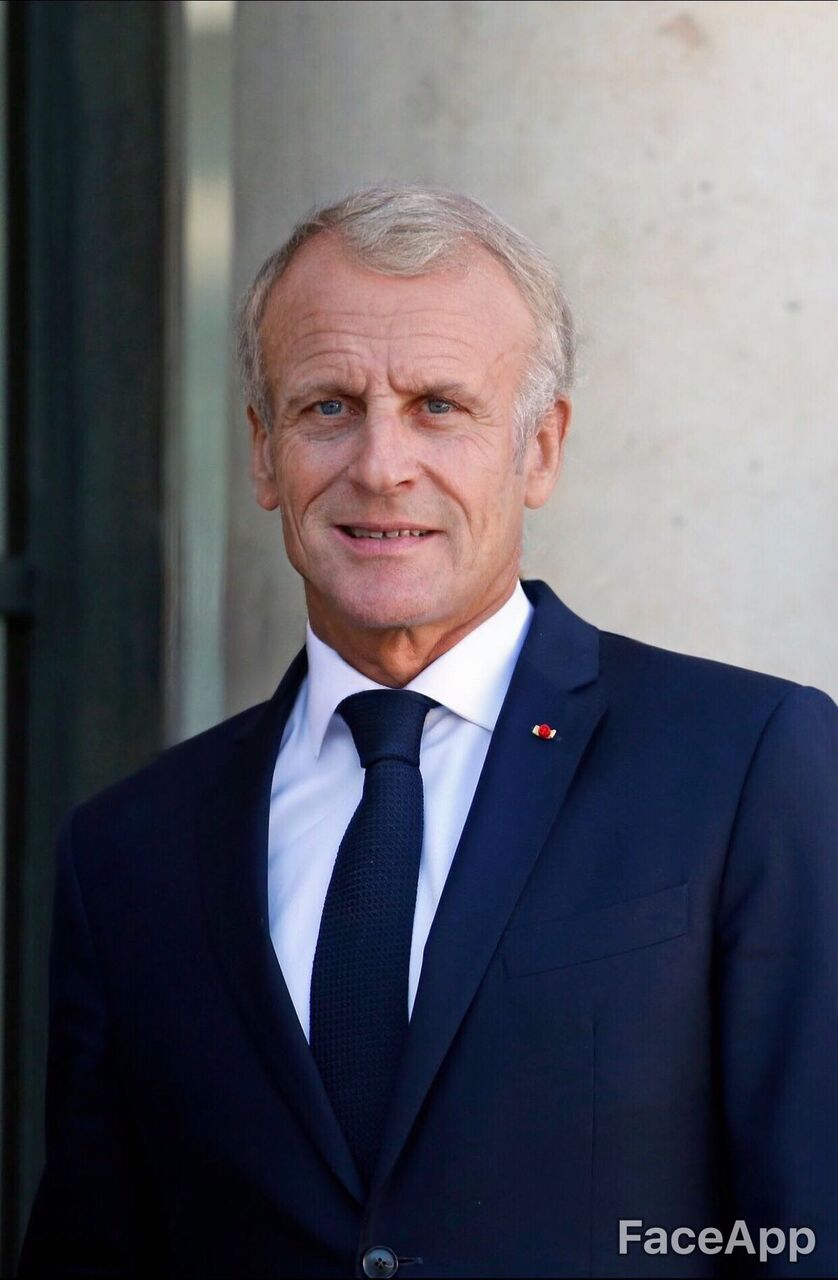 Photo de Emmanuel Macron sur FaceApp