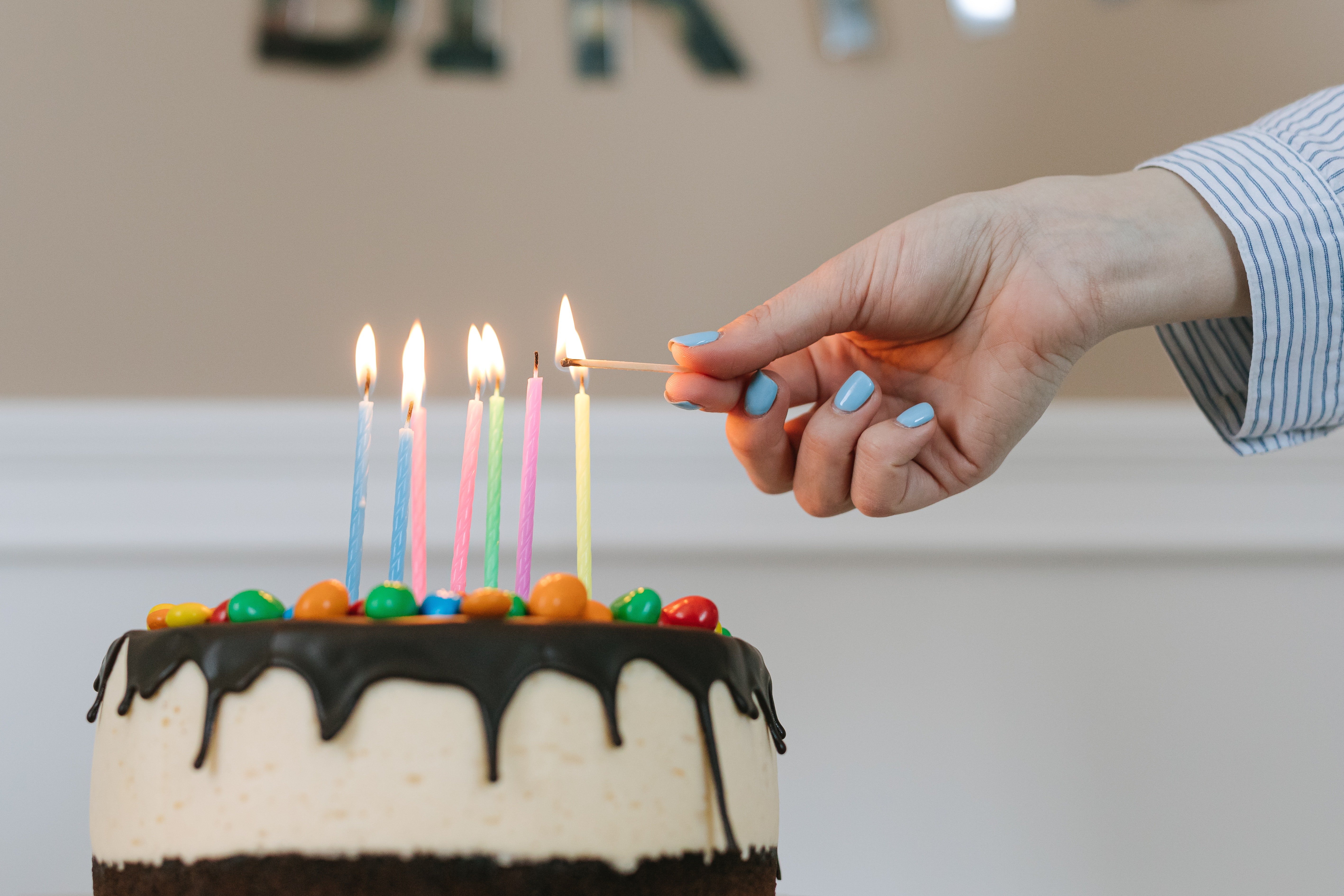 Pastel de cumpleaños. | Foto: Pexels