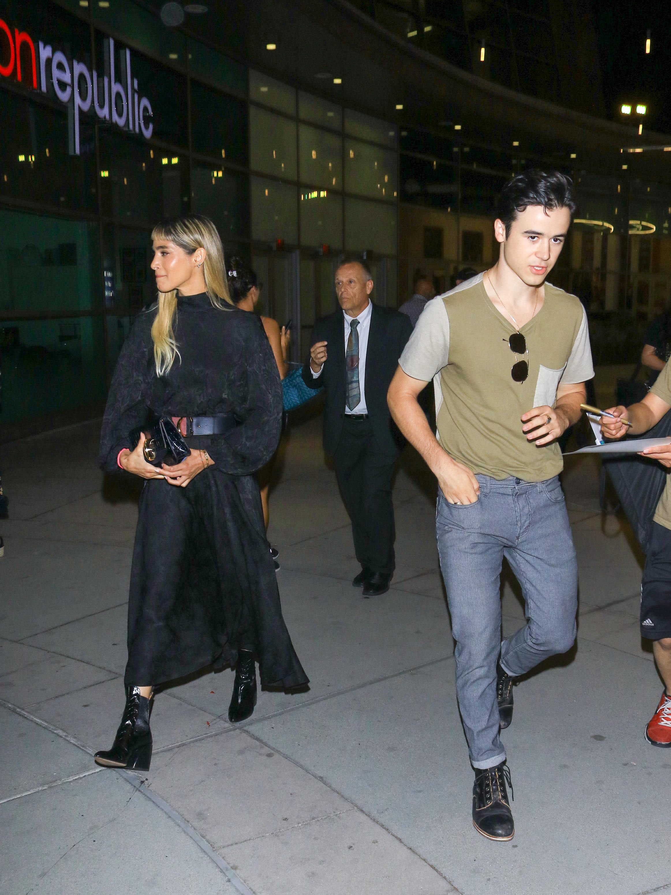 Sofia Boutella and Keean Johnson are seen walking on July 31, 2019, in Los Angeles, California. | Source: Getty Images