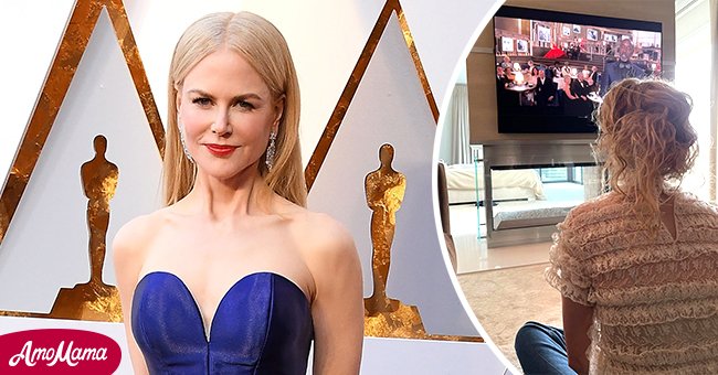 Nicole Kidman Sits Crossed-Legged on the Floor as She Enjoys Watching ...