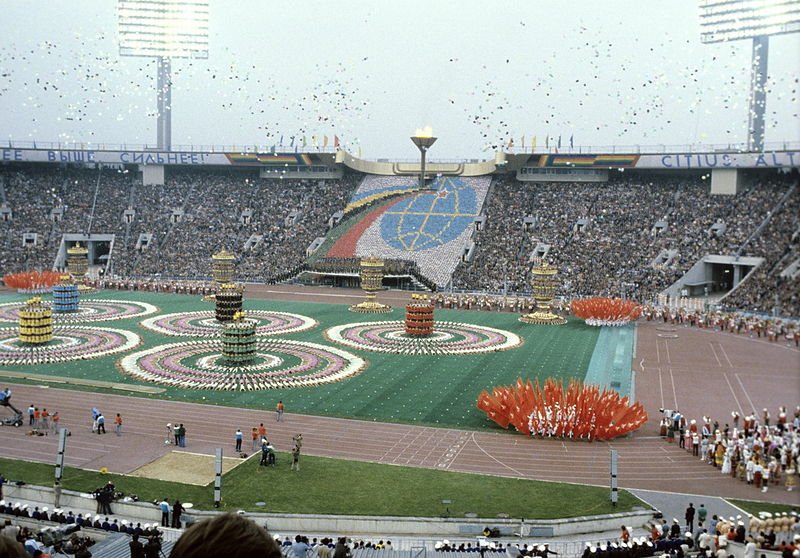  Opening ceremony of the 1980 Olympic Games | Source: Wikimedia Commons