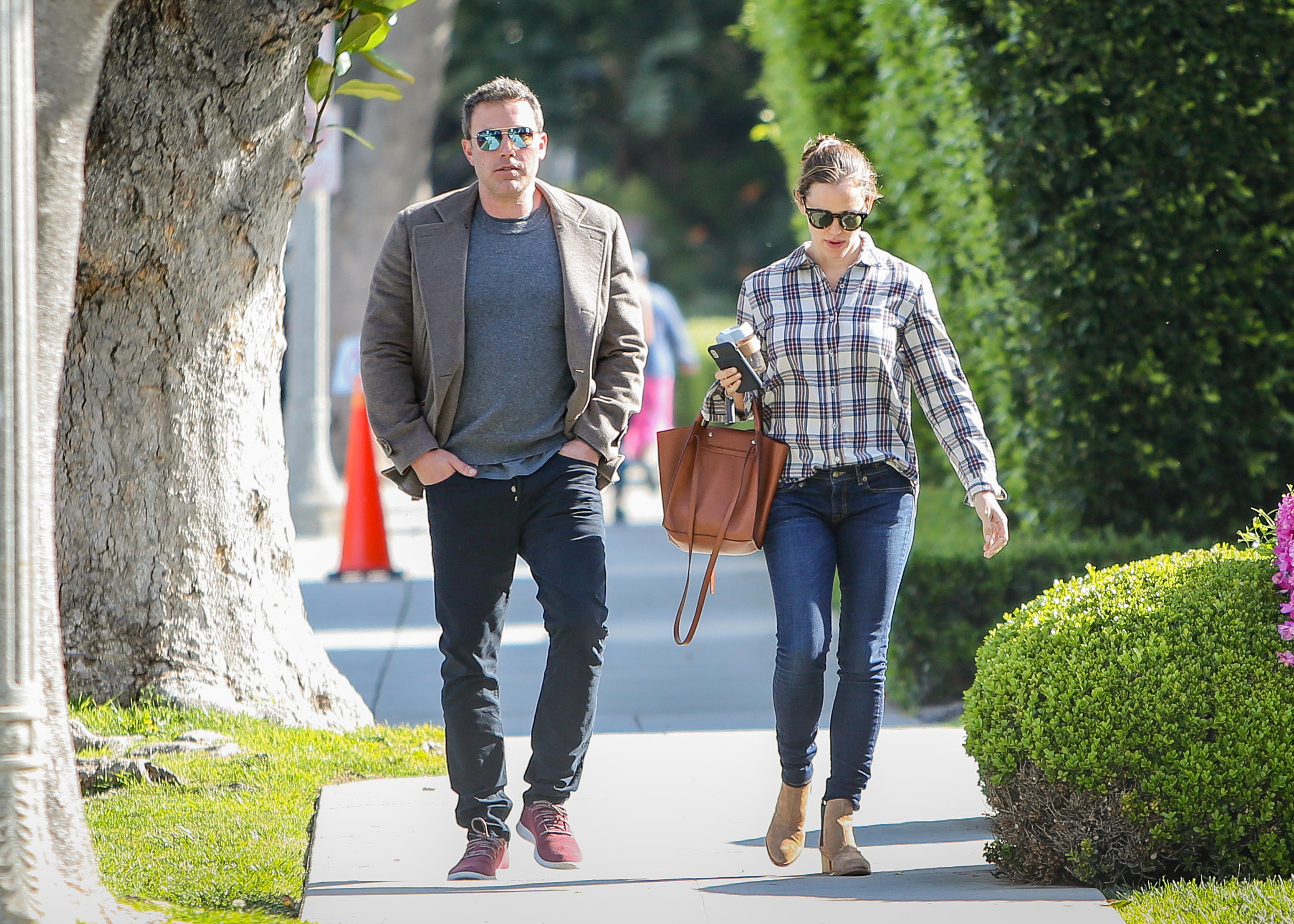 Ben Affleck and Jennifer Garner were photographed together on April 9, 2019, in Los Angeles, California. | Source: Getty Images