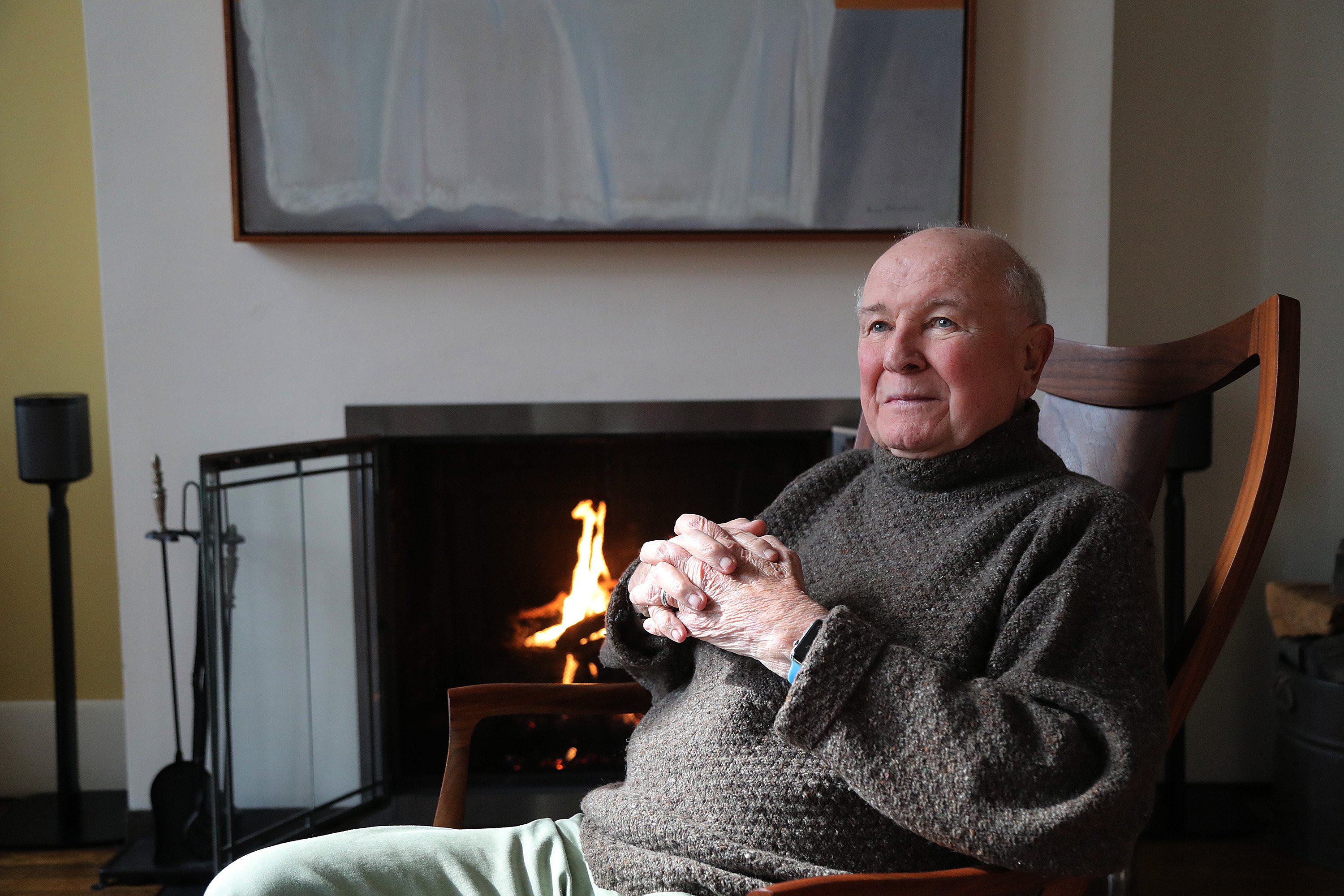 Playwright Terrence McNally appears in a portrait taken in his home on March 2, 2020, in New York City. | Source: Getty Images.