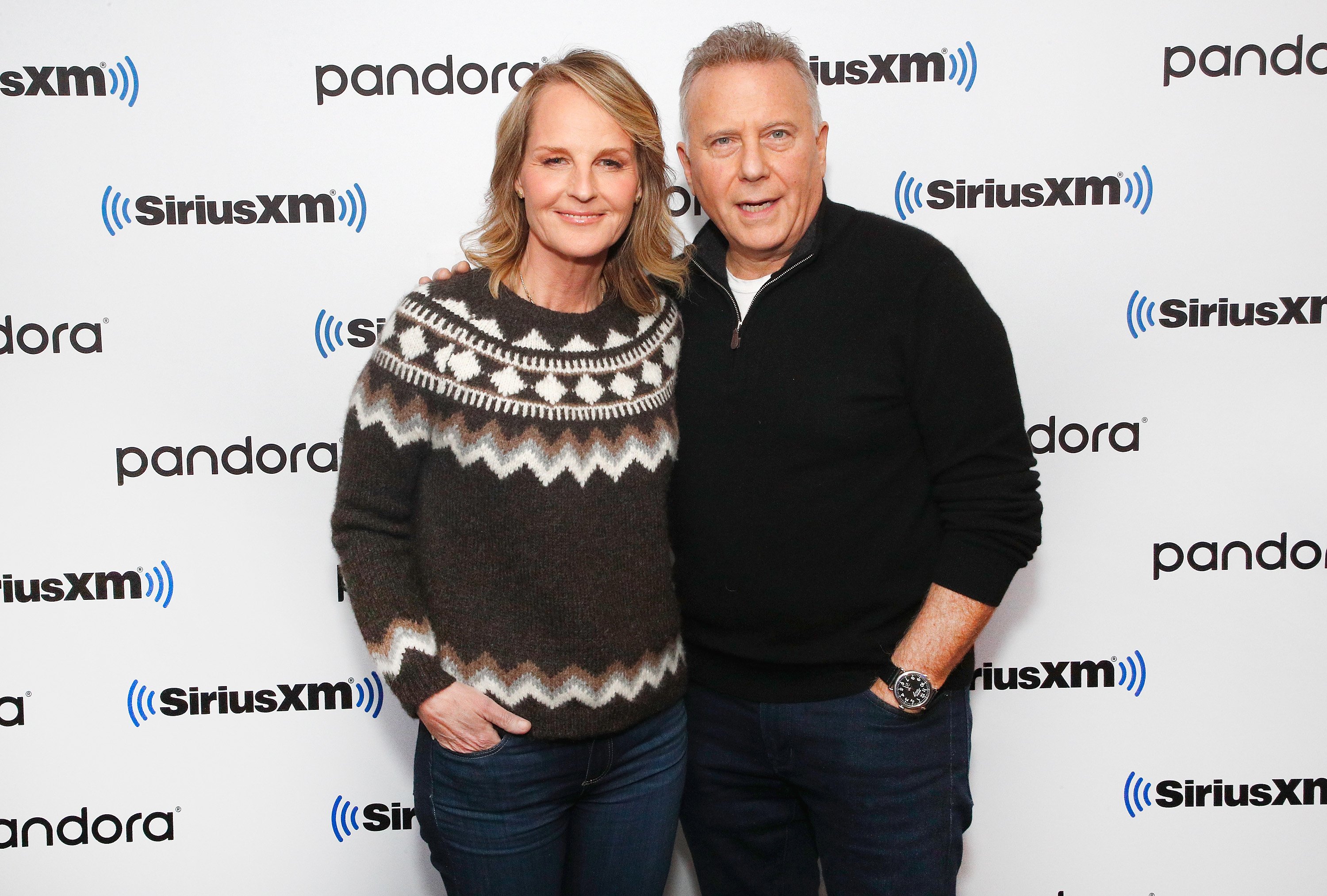 Helen Hunt and Paul Reiser attend SiriusXM's Town Hall with the cast of 'Mad About You' hosted by SiriusXM host Jenny Hutt on December 16, 2019, in New York City. | Source: Getty Images.