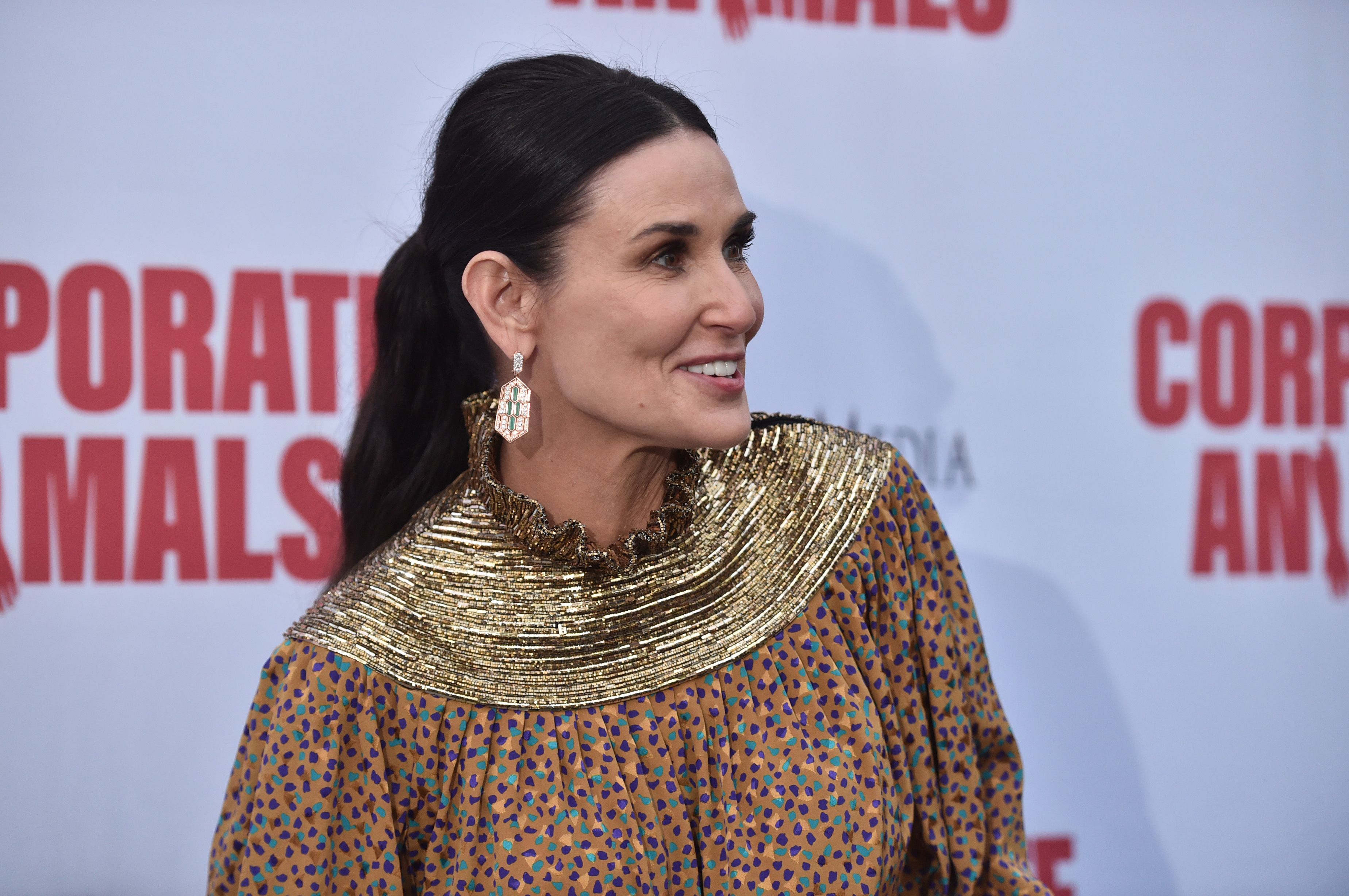 Demi Moore at the L.A. premiere of Screen Media's "Corporate Animals" at NeueHouse Los Angeles on September 18, 2019 | Photo: Getty Images