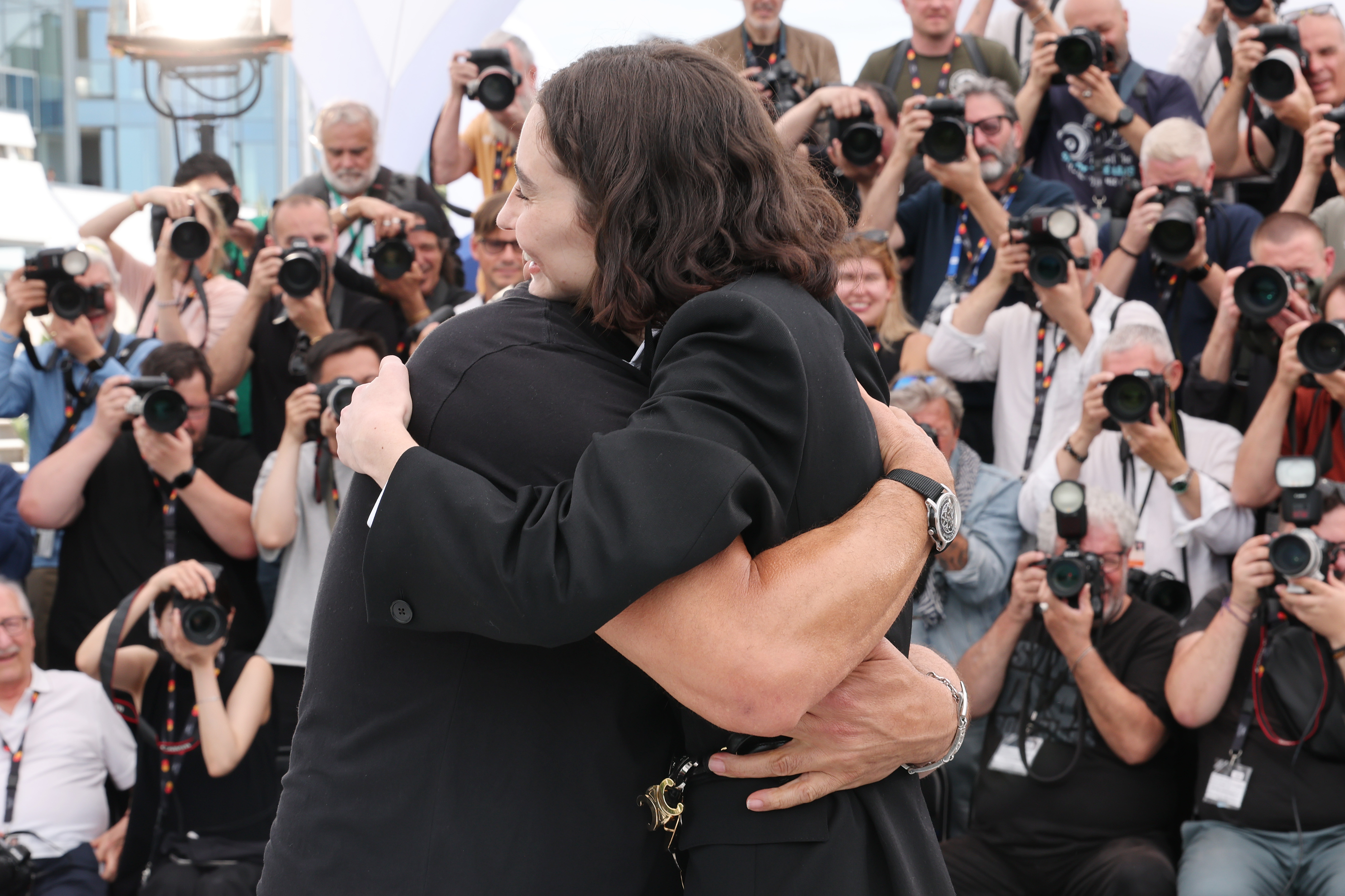 Vin Diesel and Meadow Walker hug during "The Fast And The Furious" photocall at the 79th annual Cannes Film Festival at Palais des Festivals on May 13, 2026 in Cannes, France. | Source: Getty Images