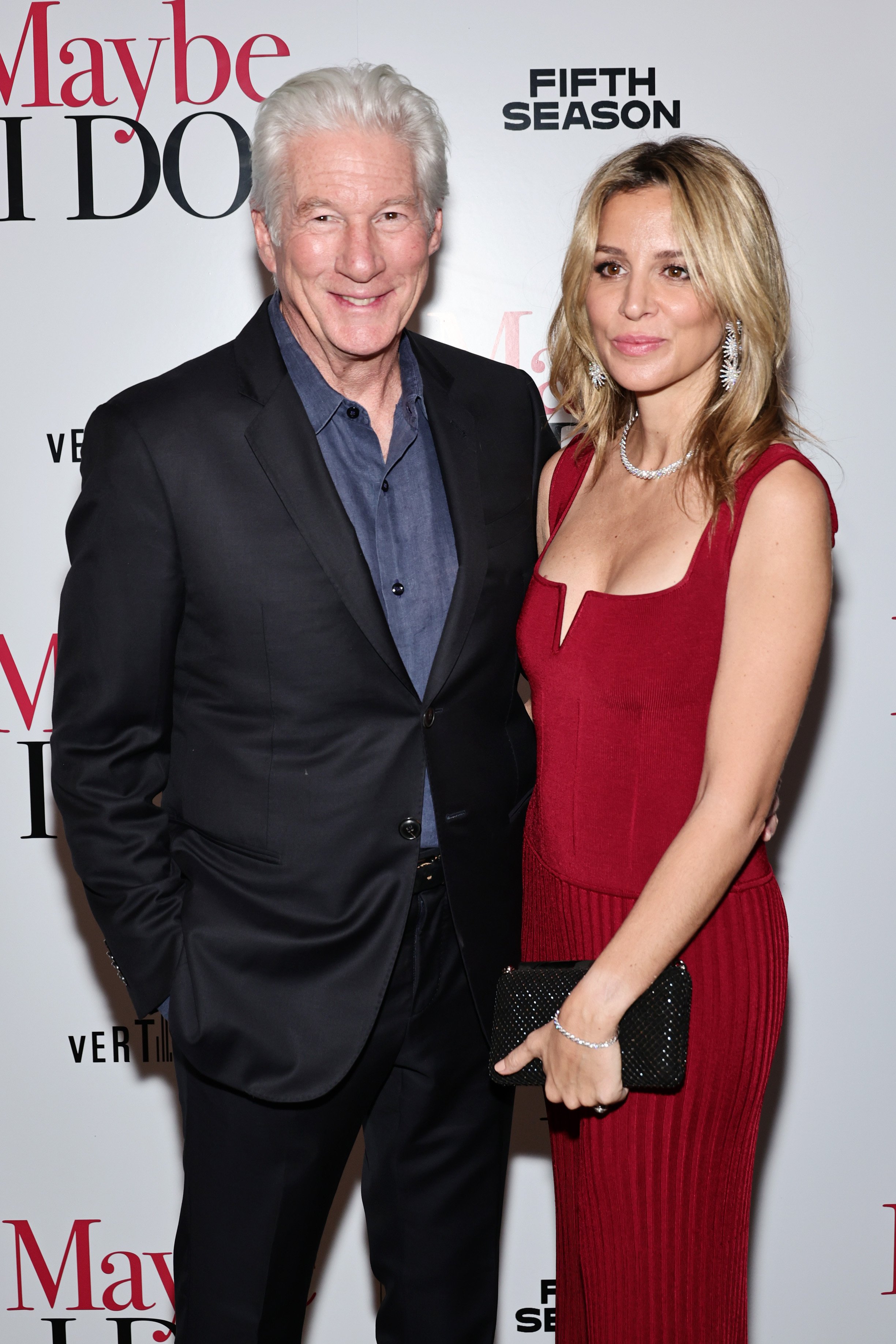 Richard Gere and Alejandra Silva at a special screening of "Maybe I Do" on January 17, 2023, in New York City | Source: Getty Images