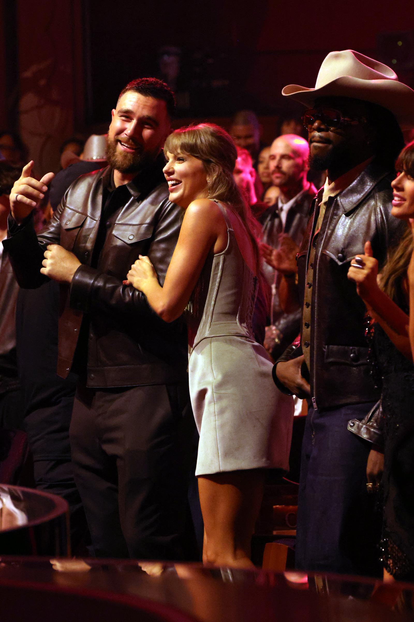 Travis Kelce and Taylor Swift attend the 2026 iHeartRadio Music Awards | Source: Getty Images