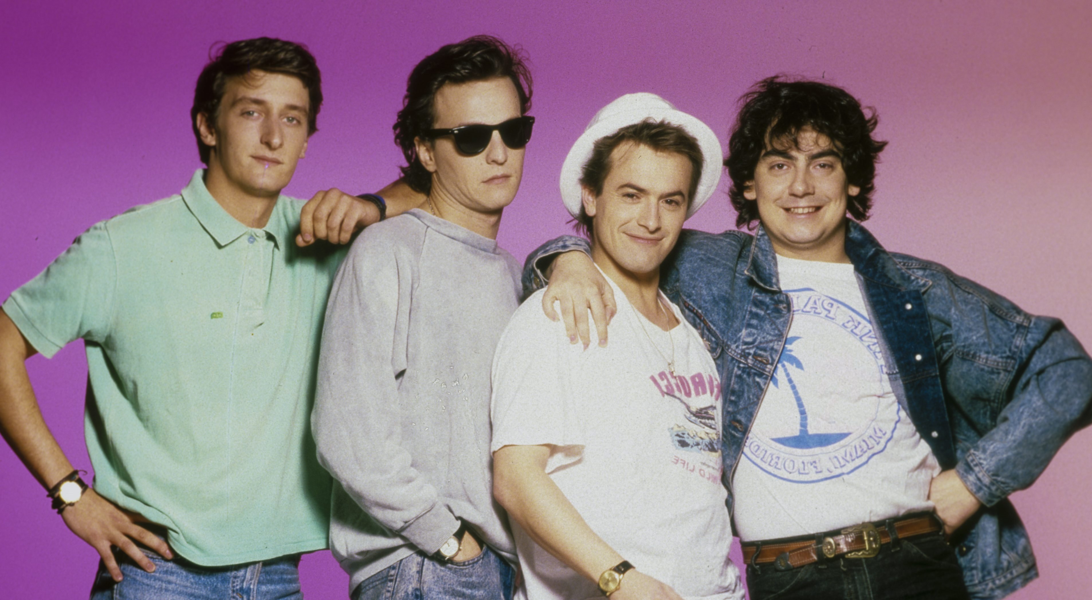 La agrupación de pop-rock en español Hombres G. 1982, Madrid, Castilla La Mancha, España. | Foto: Getty Images 