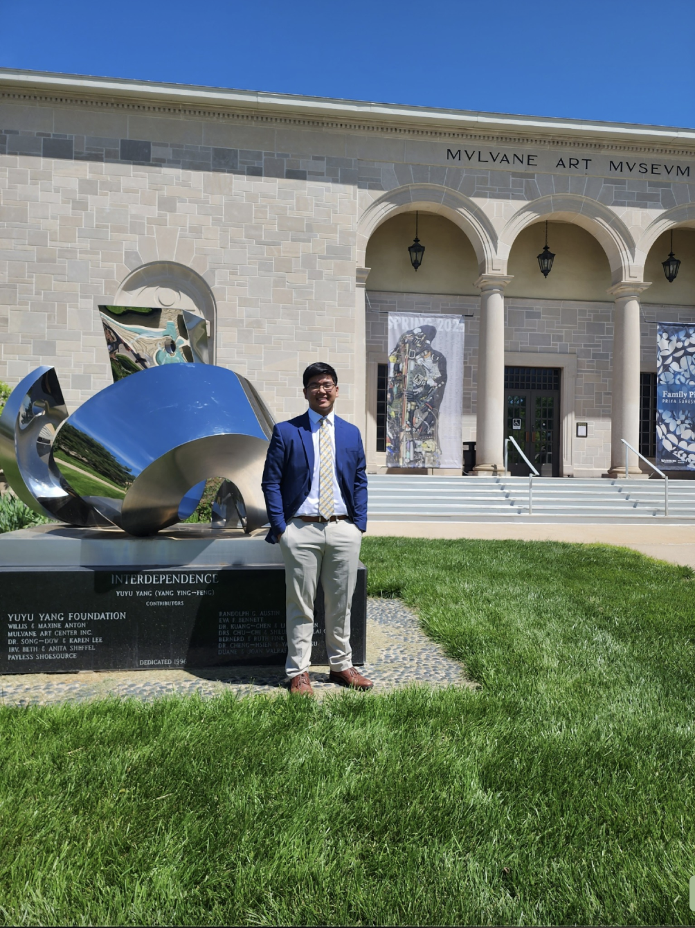 Austin Tran is seen in a picture shared on May 6, 2025 | Source: Facebook/Austin Tran is seen at the University of Notre Dam, dated April 6, 2025 | Source: Facebook/anntravels2