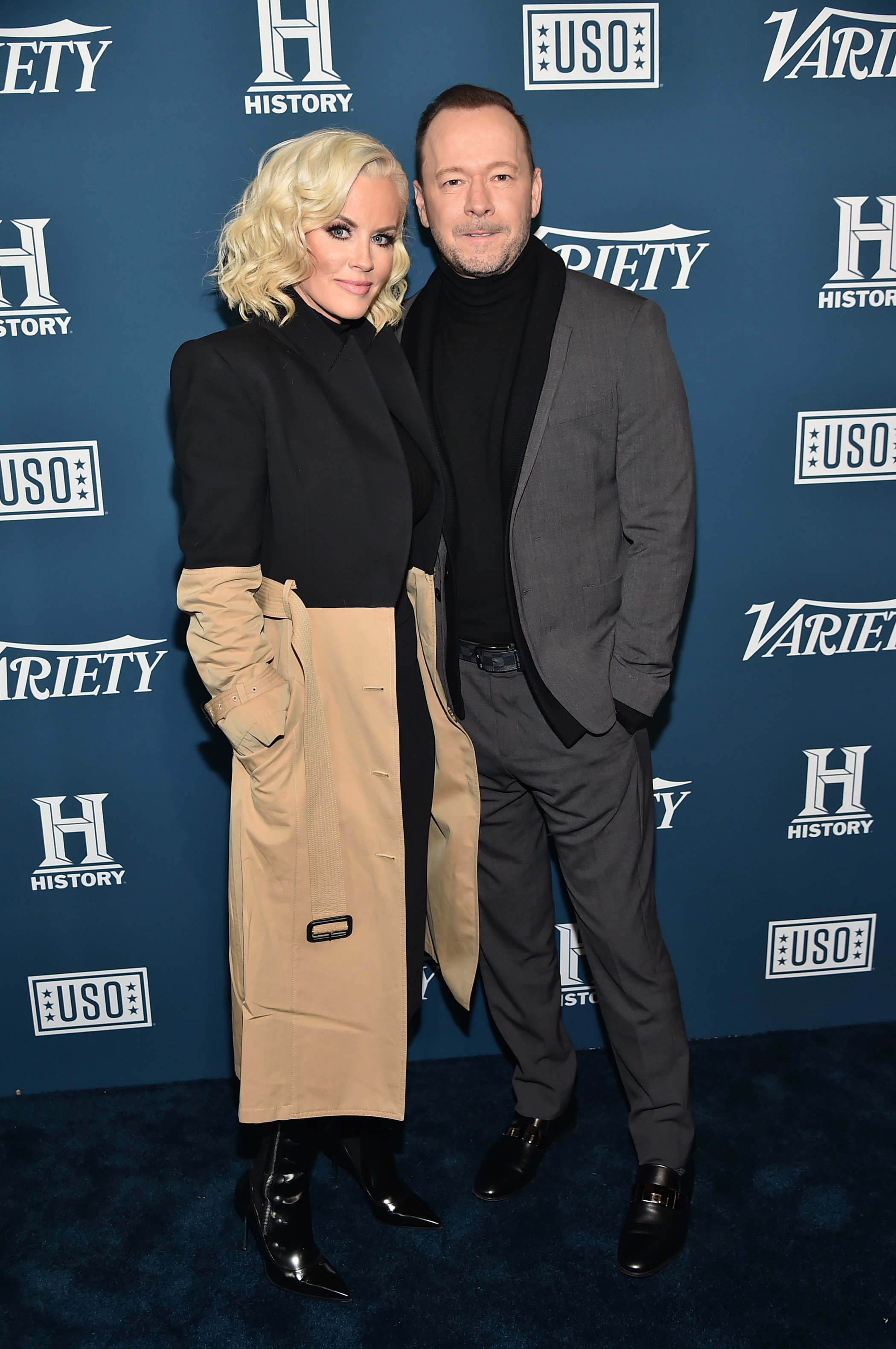 Jenny McCarthy and Donnie Wahlberg attend Variety's 3rd Annual Salute To Service at Cipriani 25 Broadway on November 06, 2019 in New York City. | Source: Getty Images