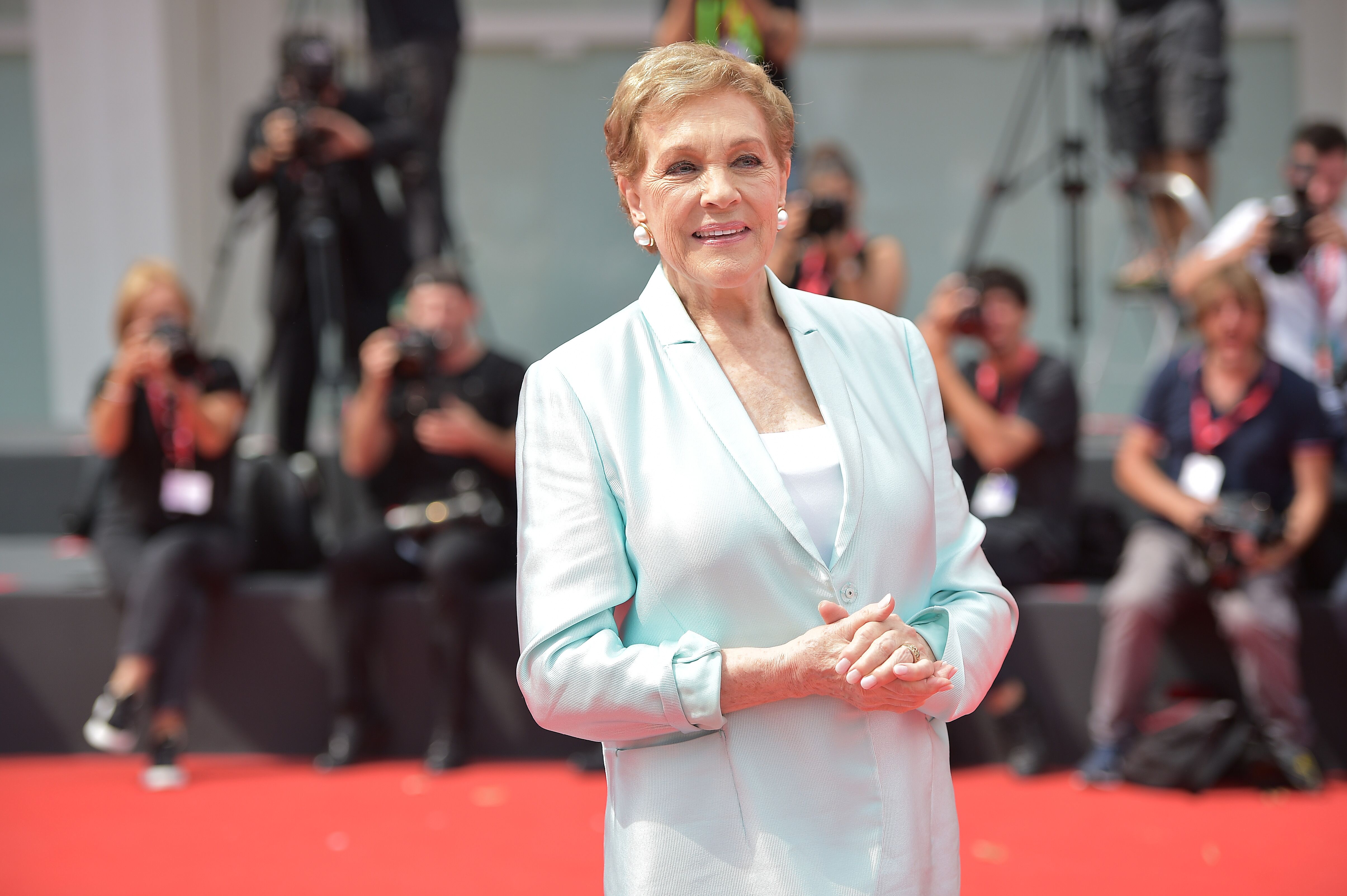 Julie Andrews arrives to be awarded the Golden Lion for Lifetime Achievement during the 76th Venice Film Festival at Sala Grande on September 02, 2019 in Venice, Italy. | Source: Getty Images